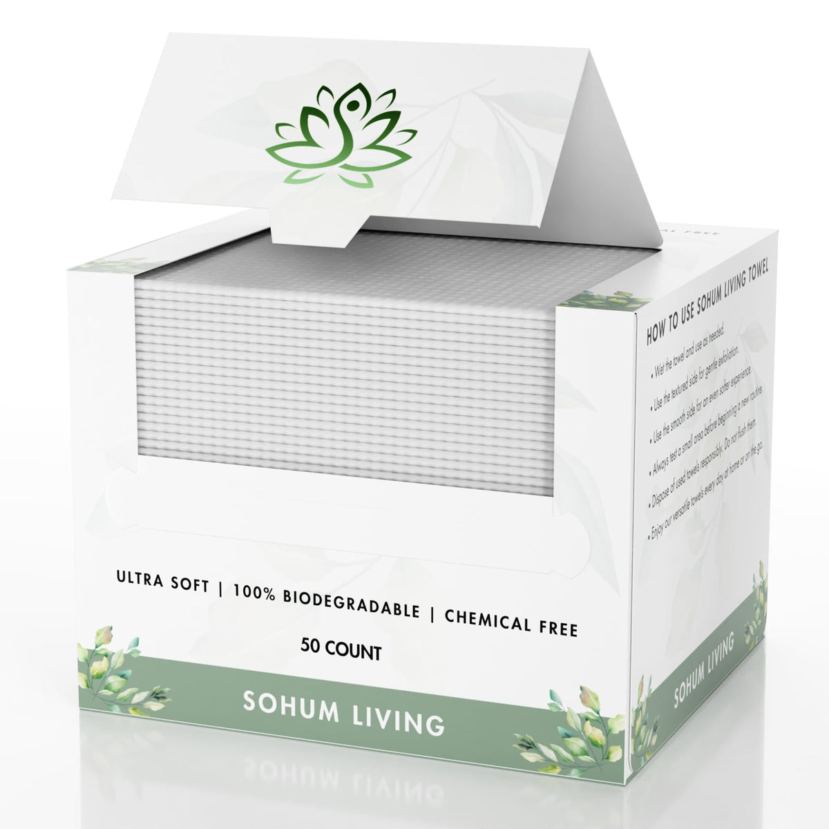 Clean Towels for Face XL Disposable Ultrasoft Clean Skin - Sohum Living Official Imagery - 2