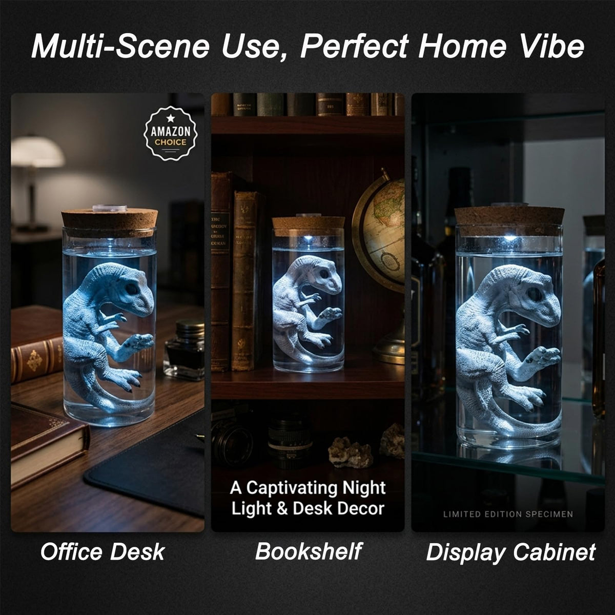 Dinosaur Table Lamp Tyrannosaurus LED Ambient Night Light - ARTOMIDE Official Imagery - 6