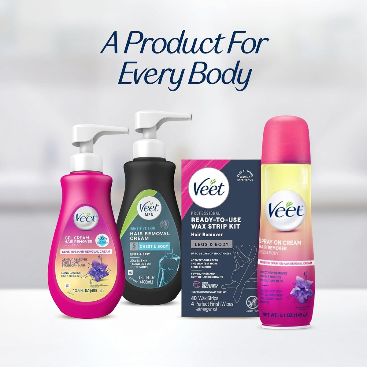 VEET Ready To Use Waxing Kit For Women Wax Strips For Body - Veet Official Imagery - 8