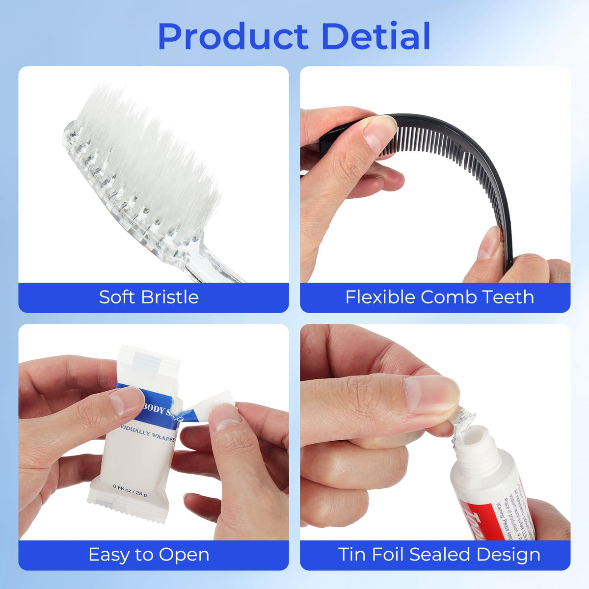 Travel Size Toiletries Bulk Homeless Care Package Supplies - Zhjianup Official Imagery - 5