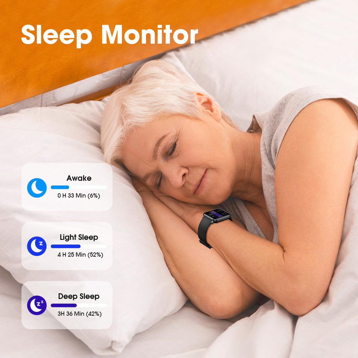 Pedometer Watch Senior Friendly No App No Phone Required - Pautios Official Imagery - 5