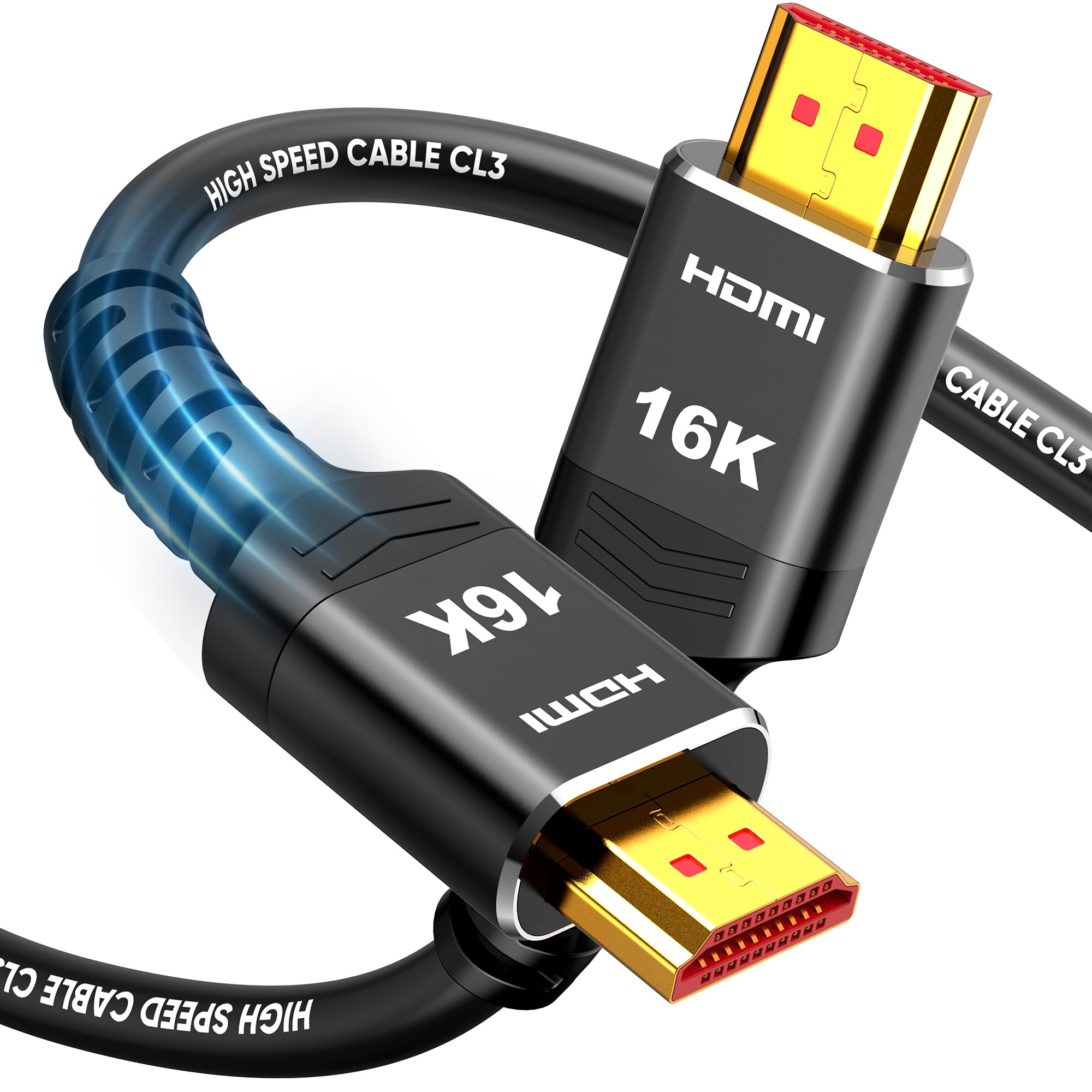 Highwings 16K 4K 480Hz hdmi 2.2 Cable, 96Gbps Ultra HD HDMI to HD by Highwings - Angle View 10