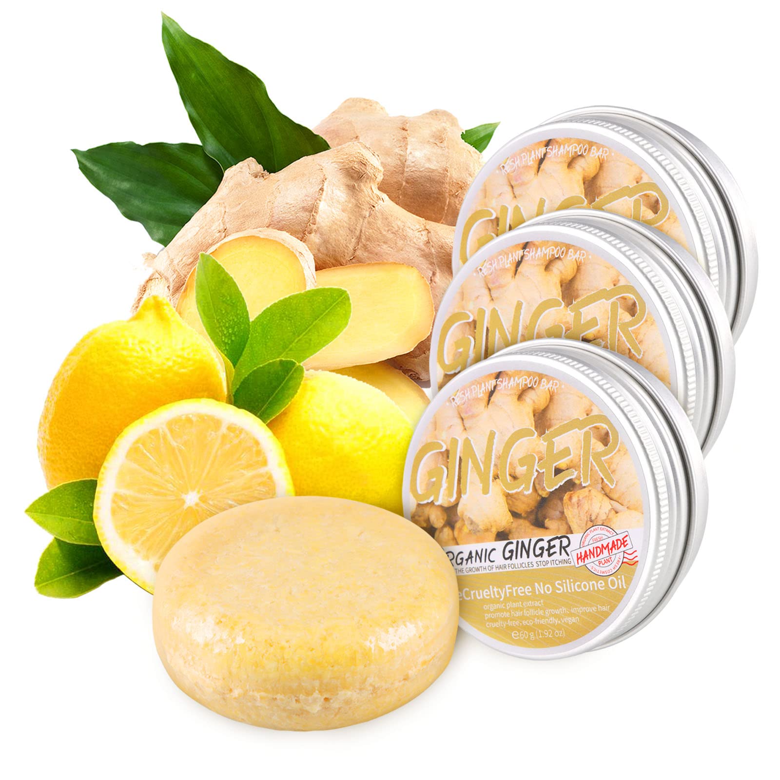 Starhig Ginger Hair Growth Shampoo Bars - Natural Organic Formula for Promoting - Starhig Official Product View 10
