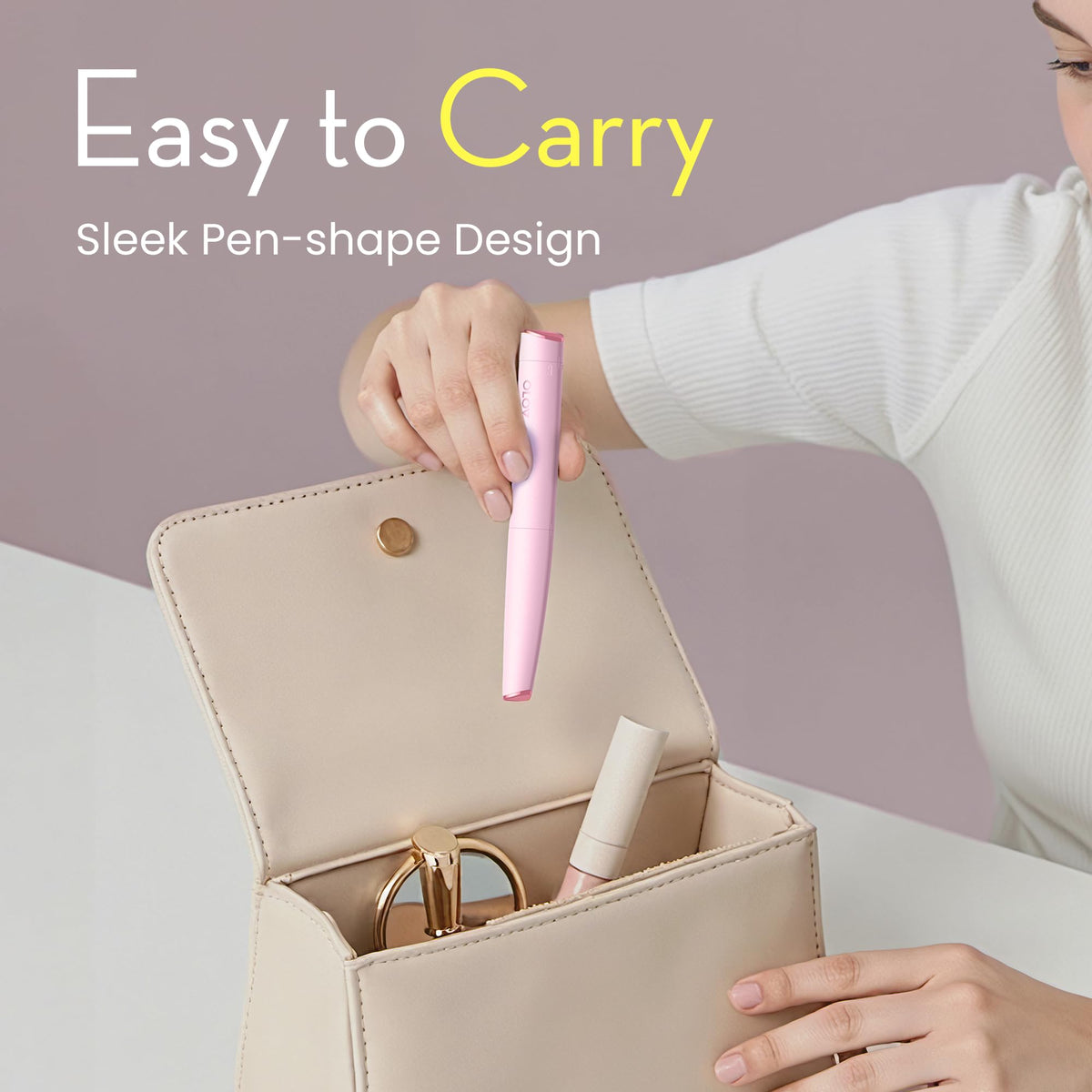 Facial Hair Removal for Women Painless Eyebrow Trimmer with - OLOV slim Official Imagery - 8