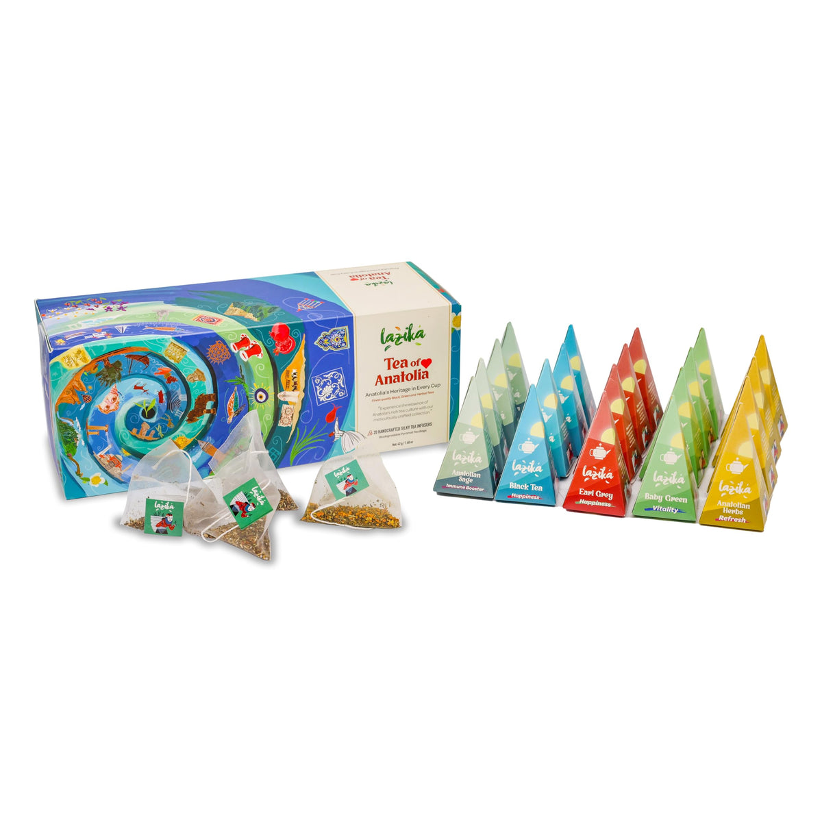 Lazika Tea Sampler with Premium Presentation Box 20 Counts 4 - LAZİKA Official Imagery - 8