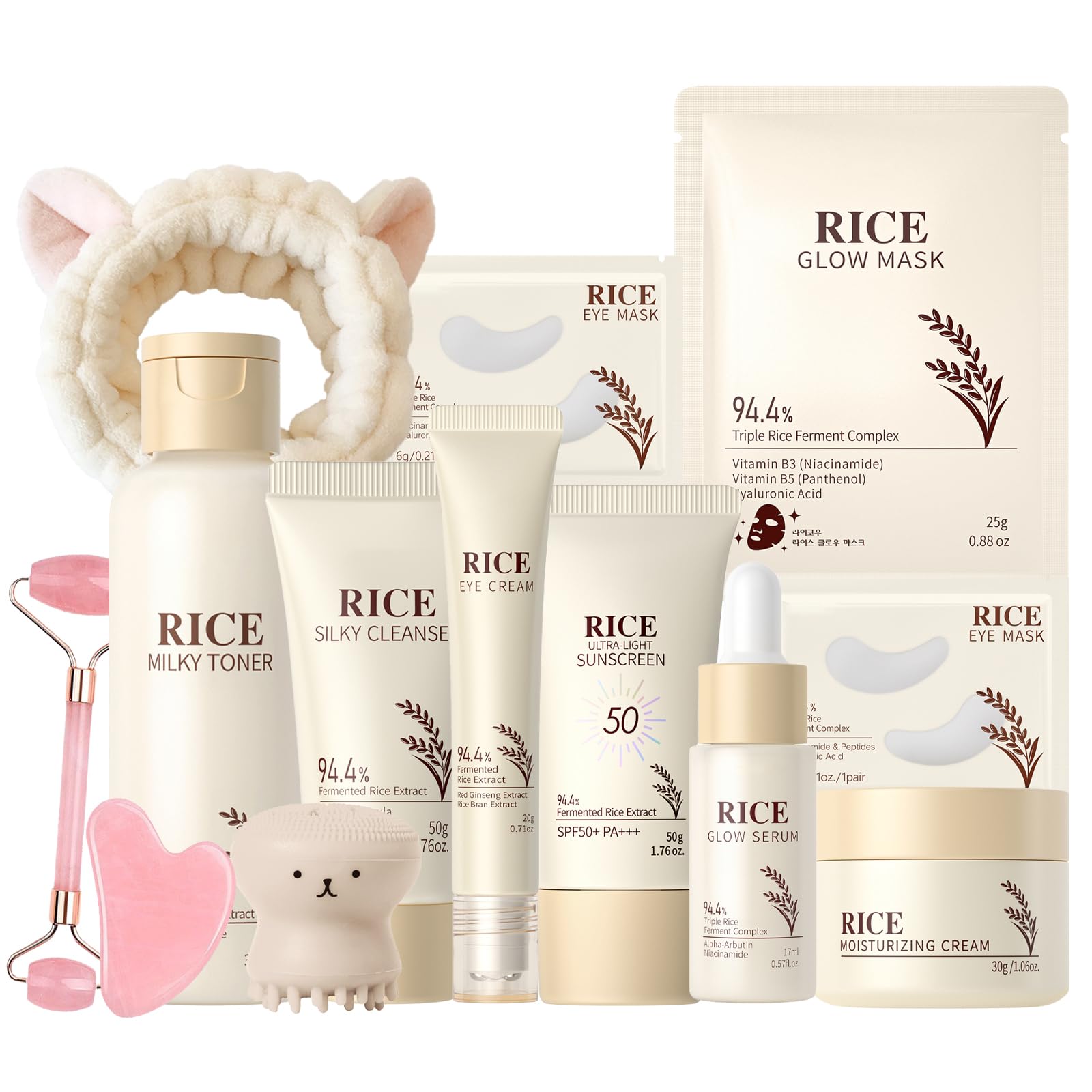 13PCS Rice Korean Skin Care Set, Korean Skincare Set, Korean - MrCuvaryas