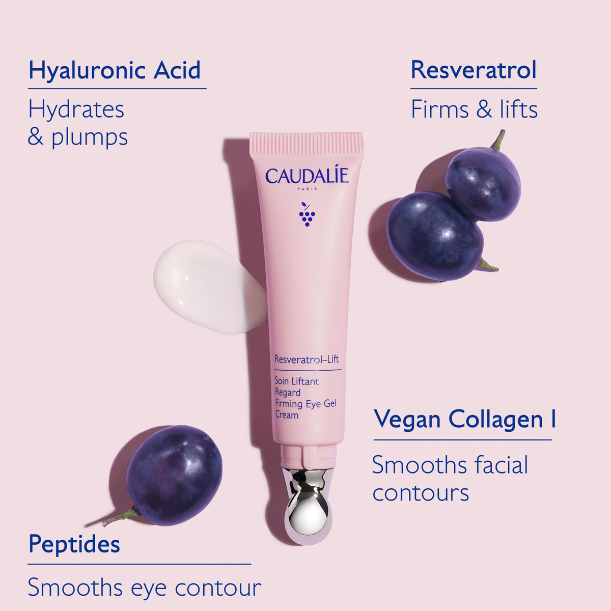Caudalie Resveratrol Lift Depuffing Eye Cream with Peptides - Premium Selection Official Imagery - 3