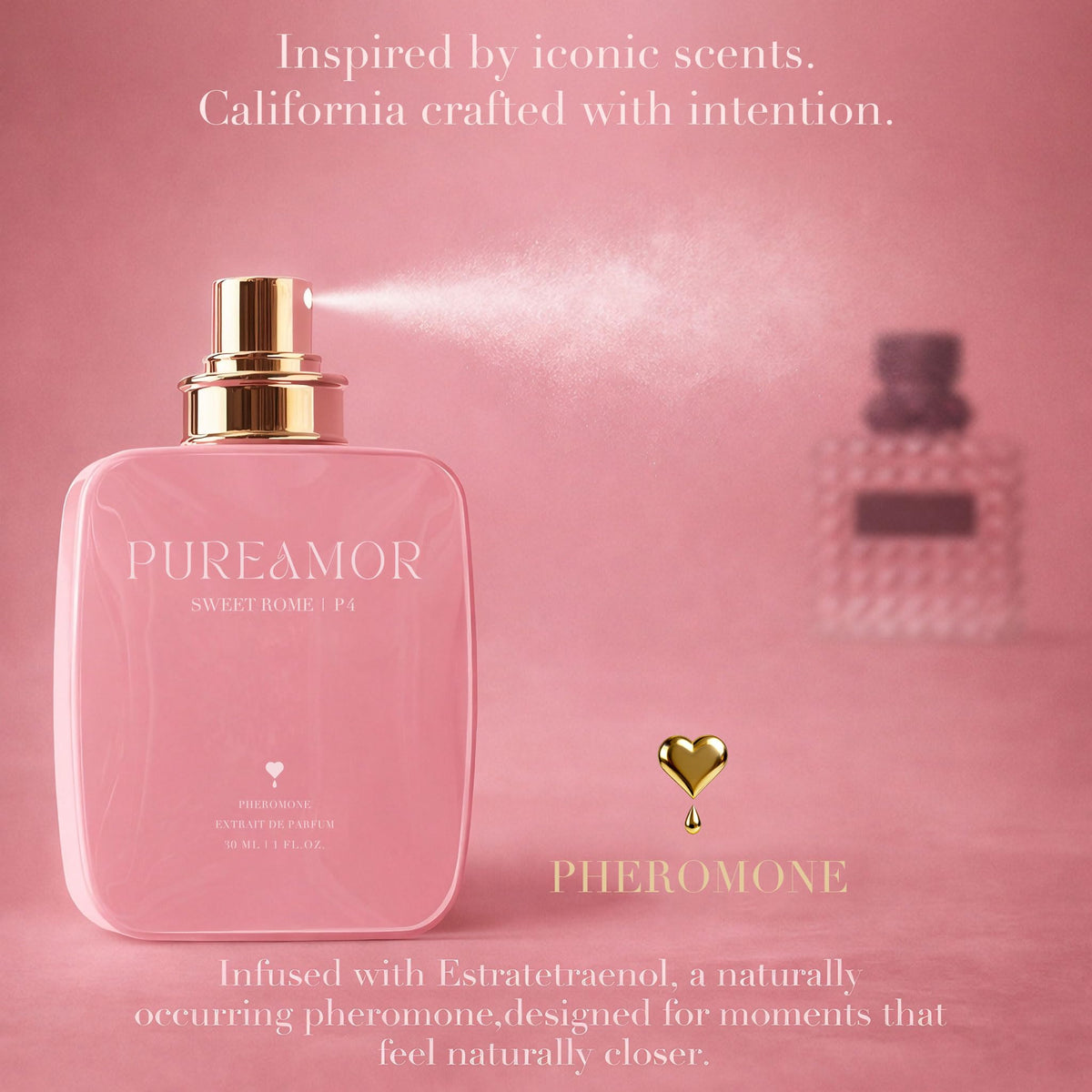 Pheromone Perfume for Women Sweet Rome Extrait de Parfum - PUREAMOR Official Product Imagery - 5