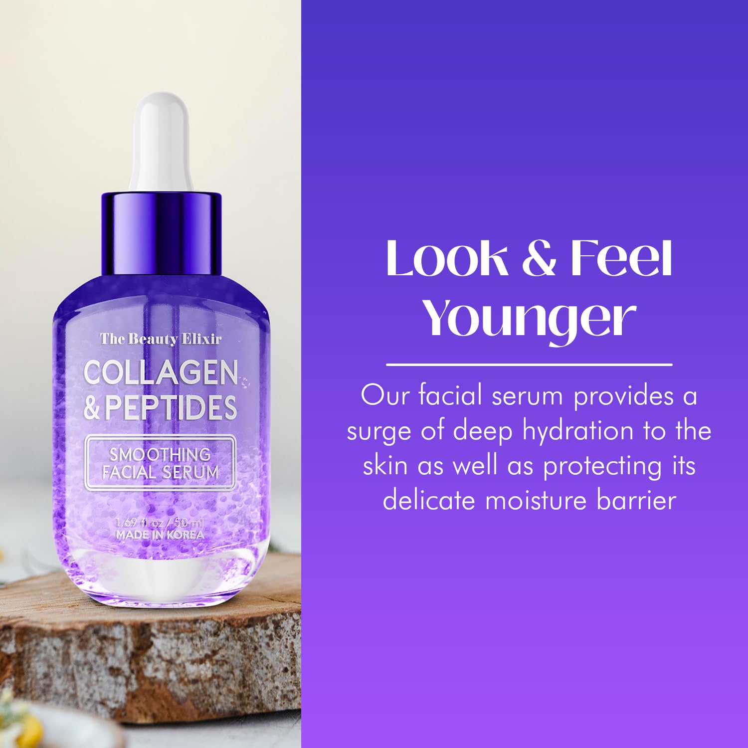 The Beauty Elixir Collagen &amp; Peptides Serum For Face - The Beauty Elixir