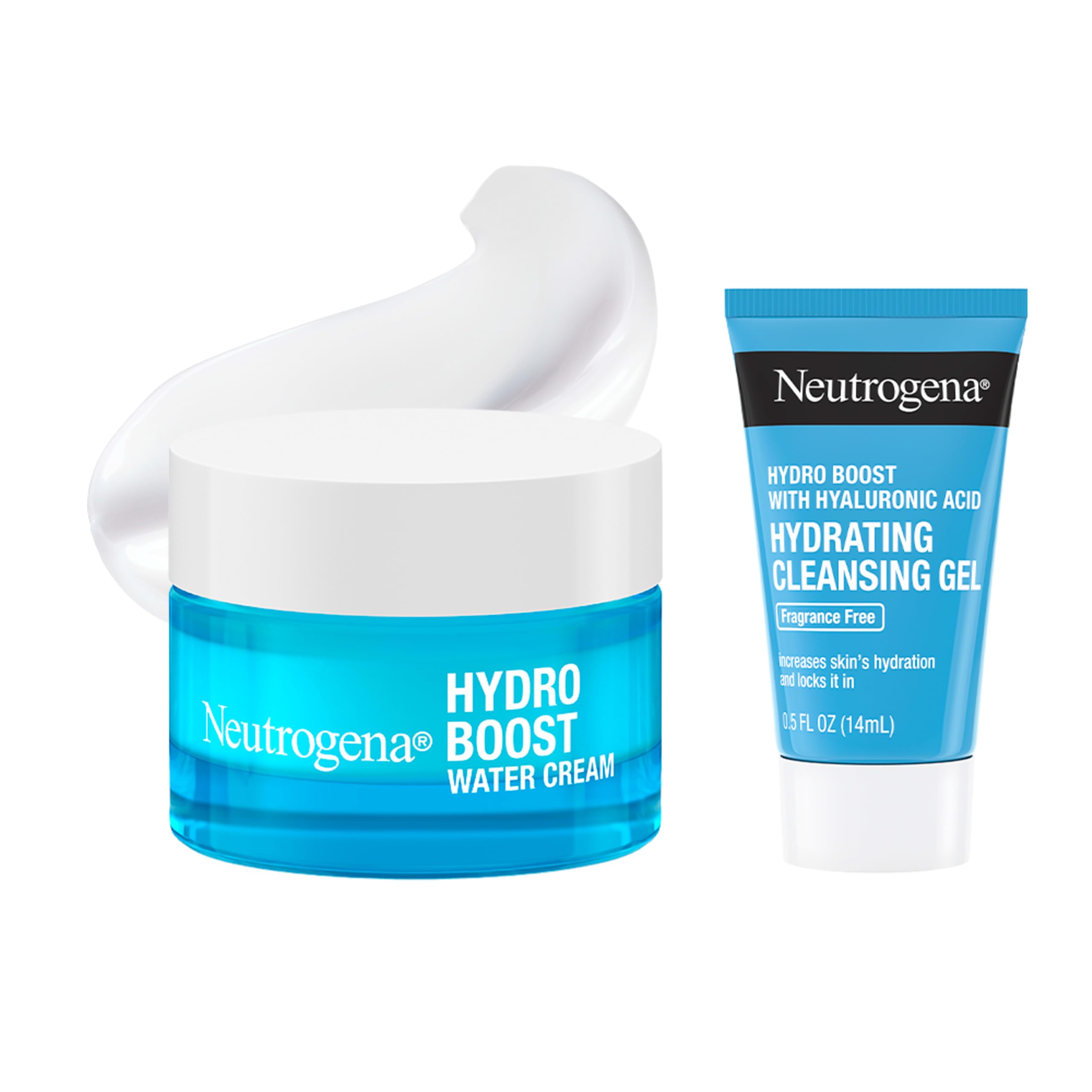 Neutrogena Hydro Boost Water Cream, 1.7 fl. oz + Gel Cleanser, - 4.7               4.7 out of 5 stars