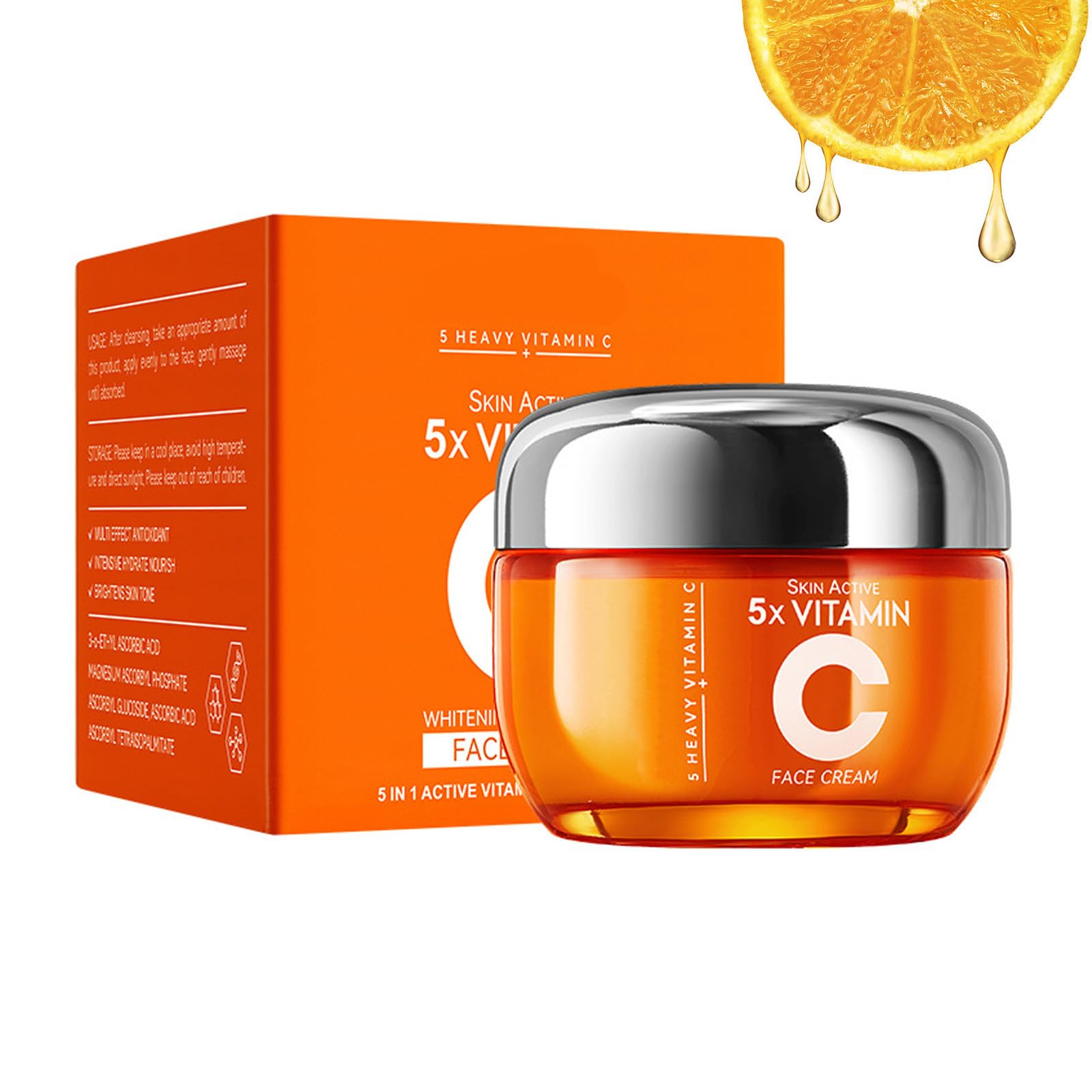 5X Vitamin C & Niacinamide Moisturizer with Hyaluronic Acid - - Product Imagery