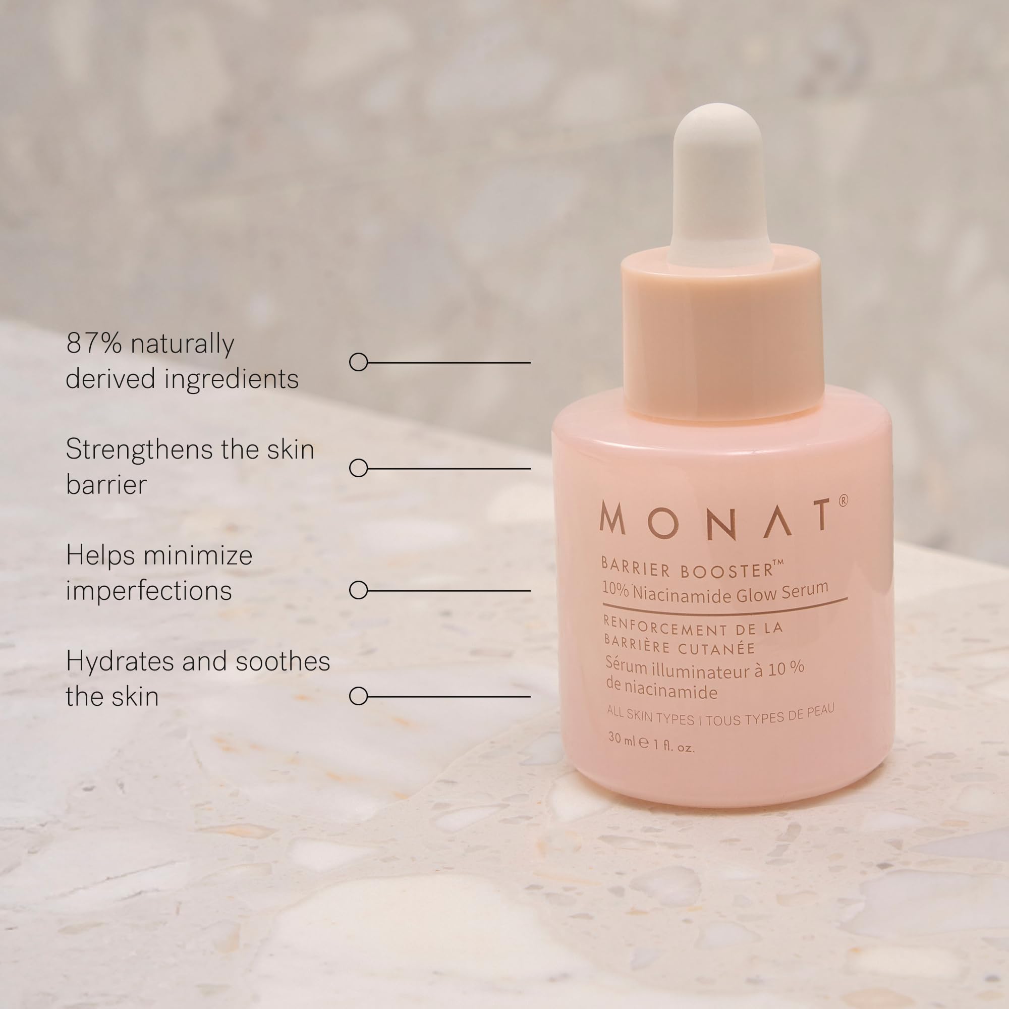MONAT Barrier Booster Niacinamide Glow Serum Lightweight - MONAT Official Imagery - 4