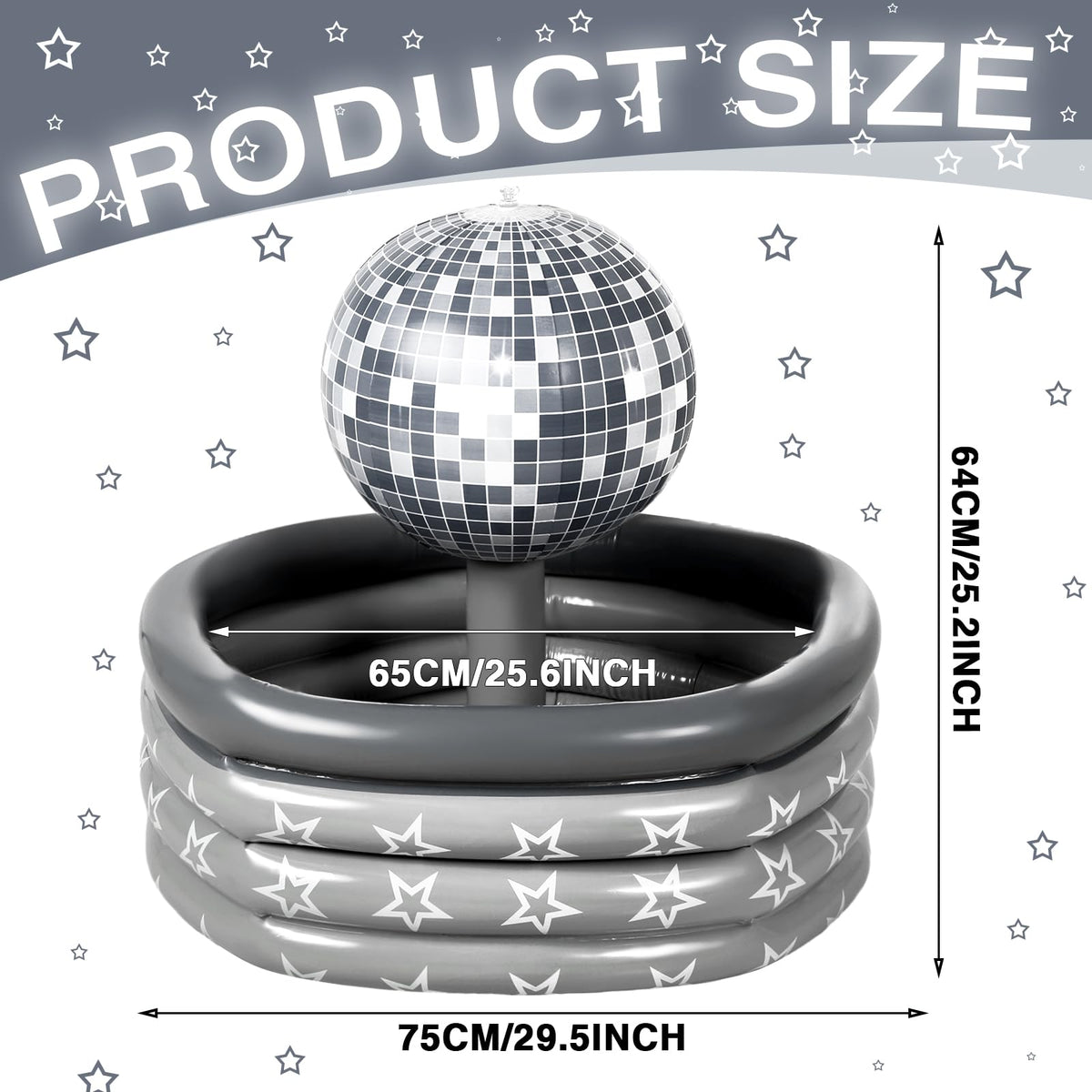 Bencailor Disco Ball Inflatable Cooler PVC Drink Bucket Cool - Bencailor Official Imagery - 4