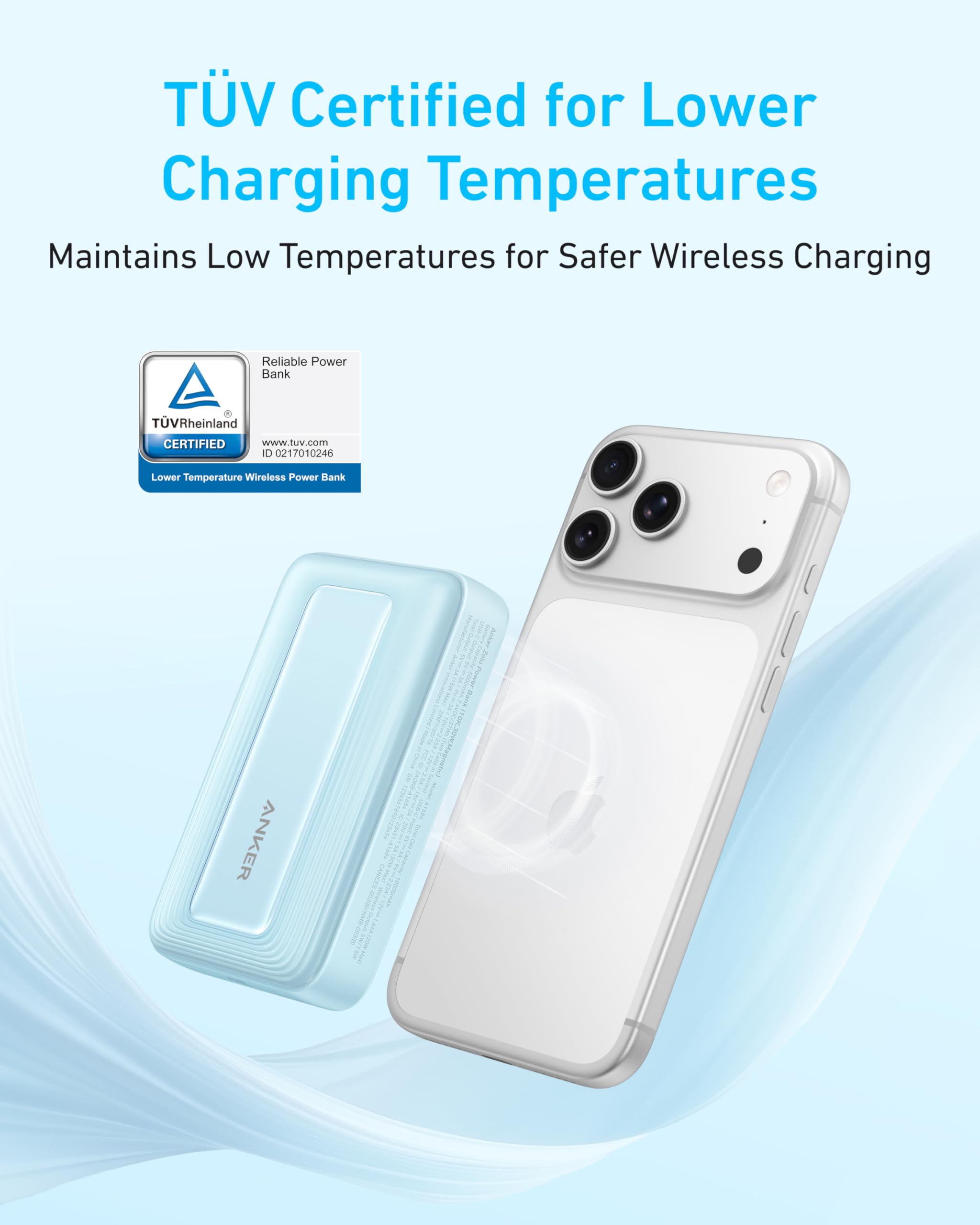 Anker Zolo Magnetic Power Bank 10 000mAh Magsafe Portable - Anker Official Imagery - 5