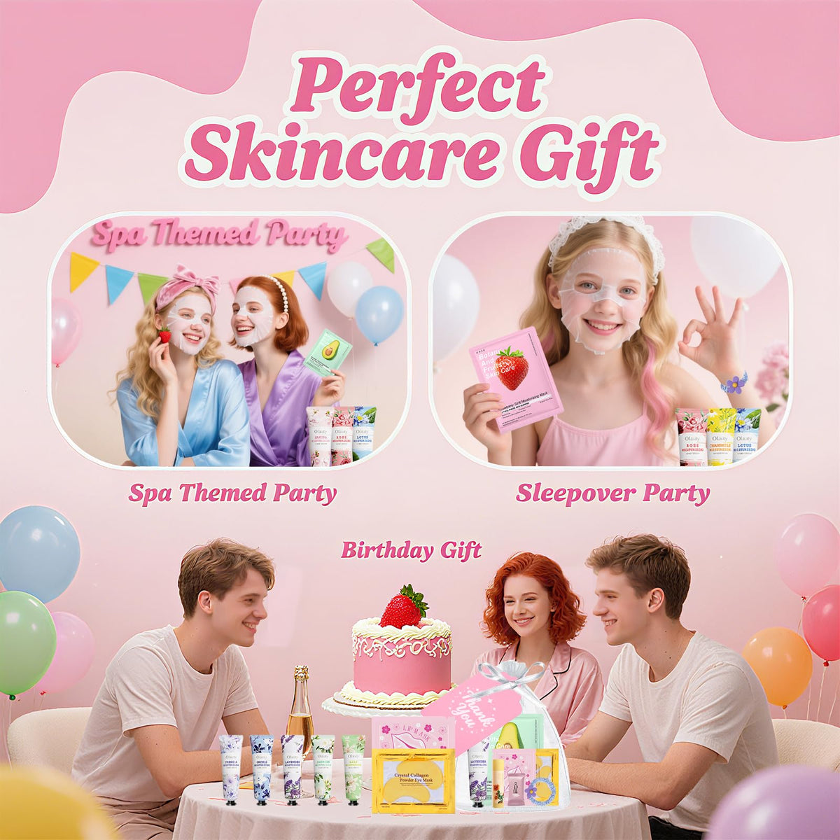 90 PCS Spa Party Supplies Gifts for Women Spa Party Supplies - Sulily Official Imagery - 6