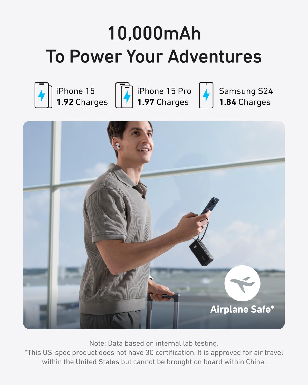 Anker Nano 3 in 1 Portable Charger 10 000mAh 30W Travel - Anker Official Imagery - 5