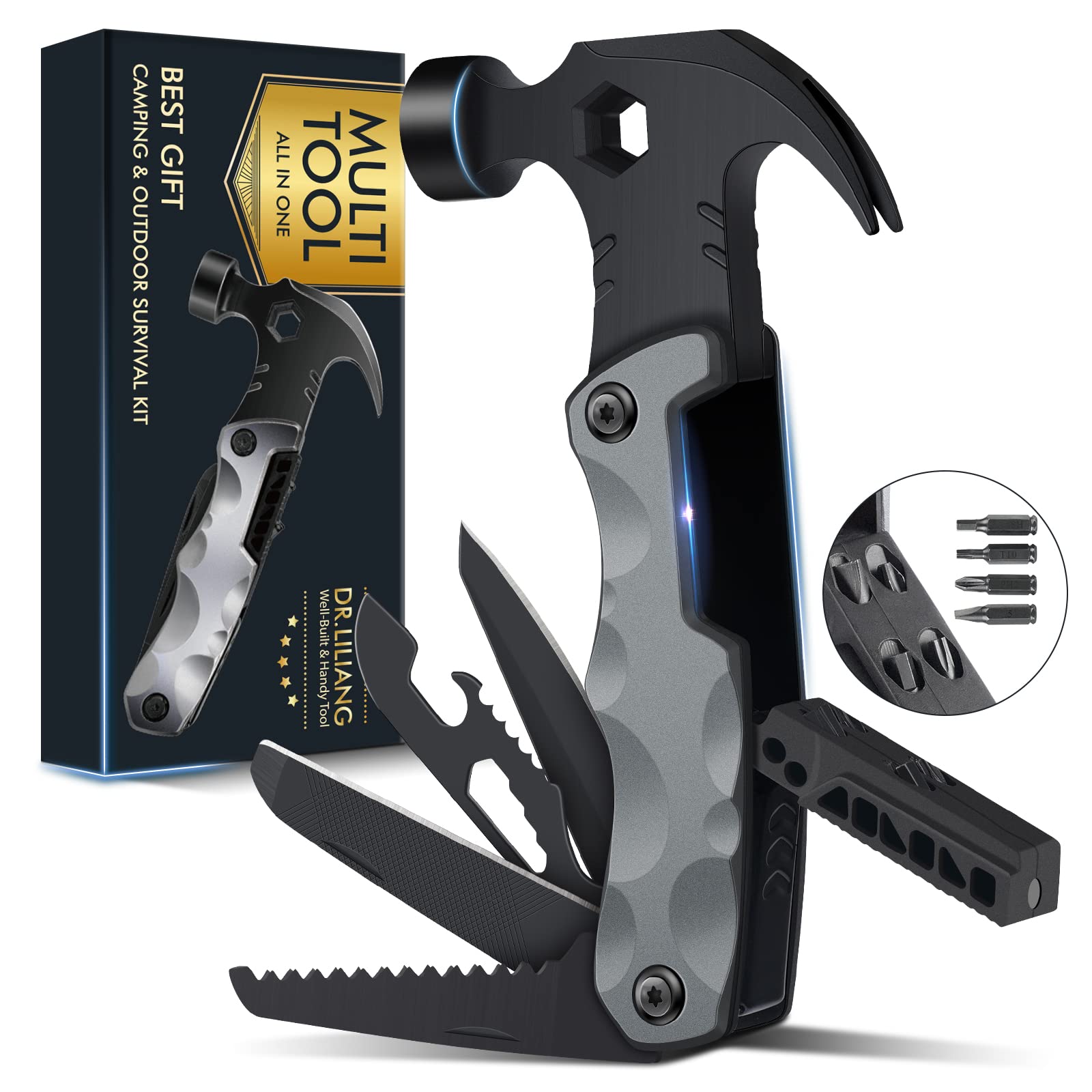 Stocking Stuffers for Men Gifts,Multi Tool Hammer Multitool for - Product Imagery