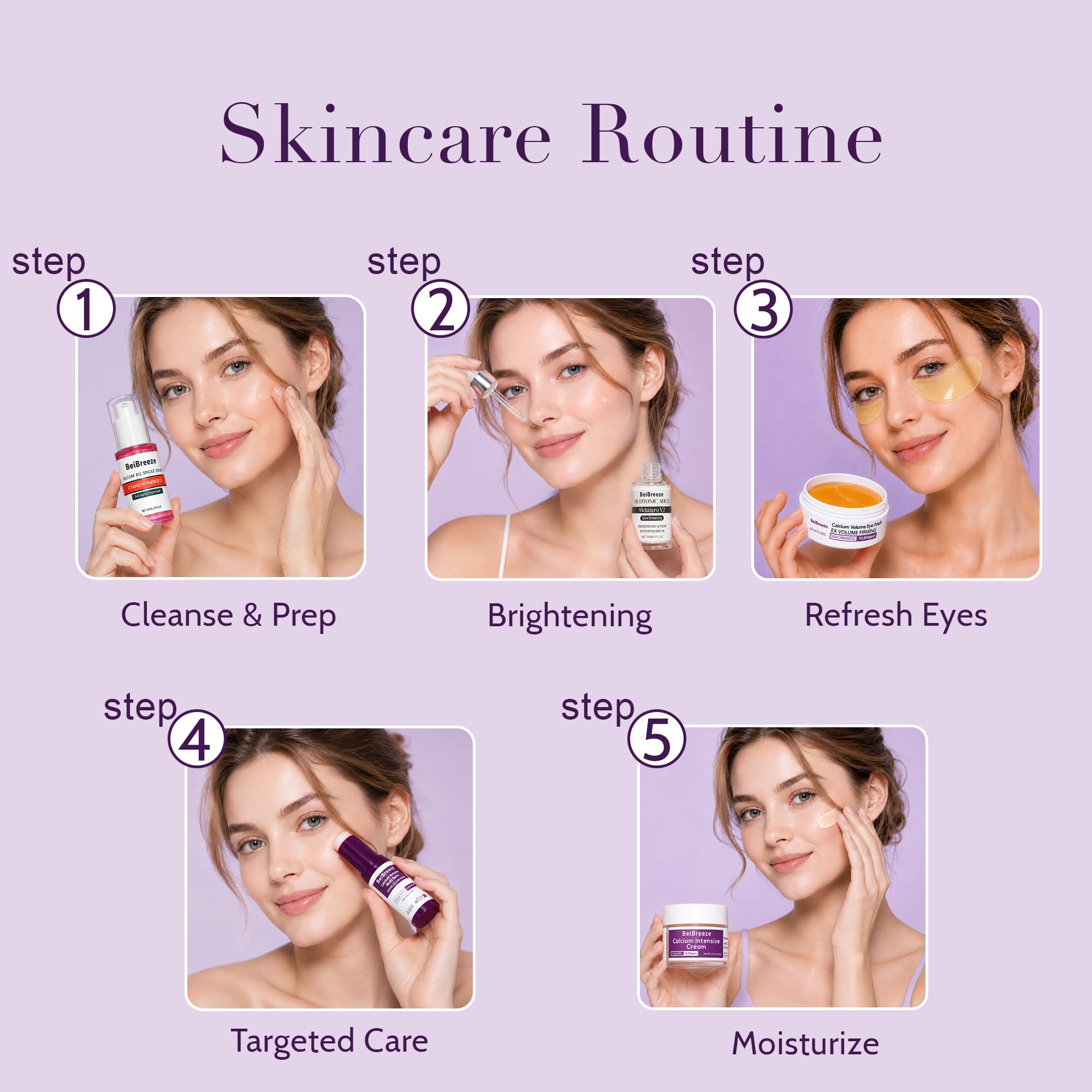 Face Care Set – Daily Moisturizing Facial Kit for Smooth, - BeiBreeze