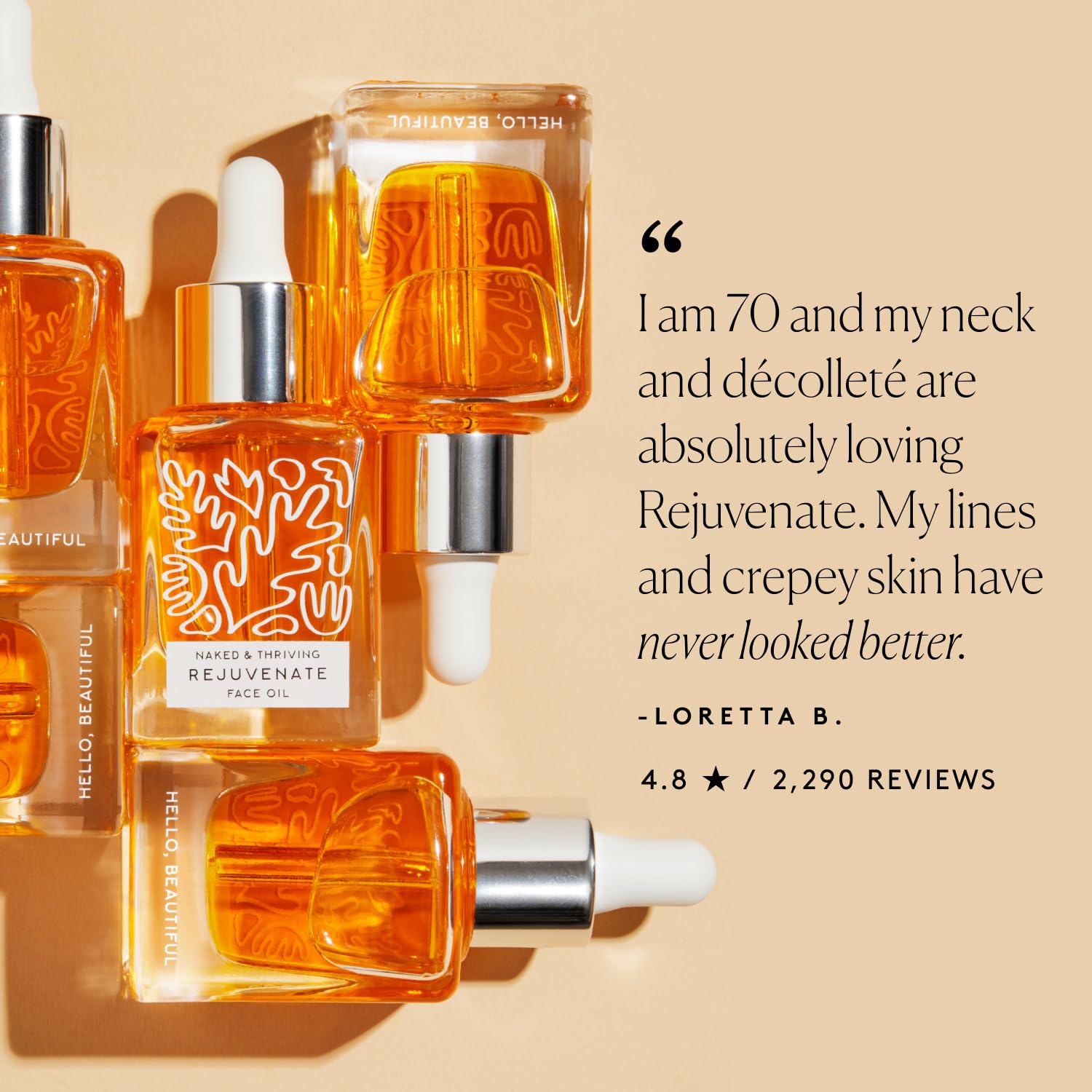 Naked & Thriving Rejuvenate Restorative Face Oil - Organic & Vegan & & - Naked & Thriving Official Product View 8