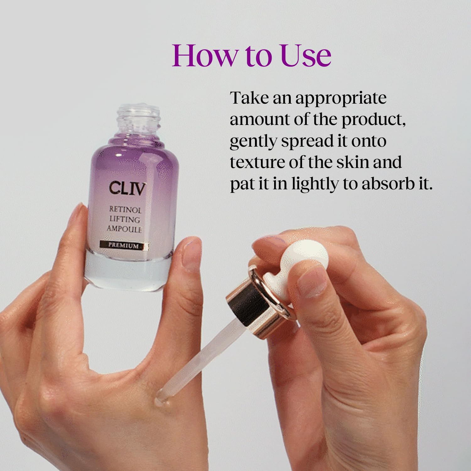 Retinol Lifting Ampoule, Korean Skincare with 85% Collagen - CLIV