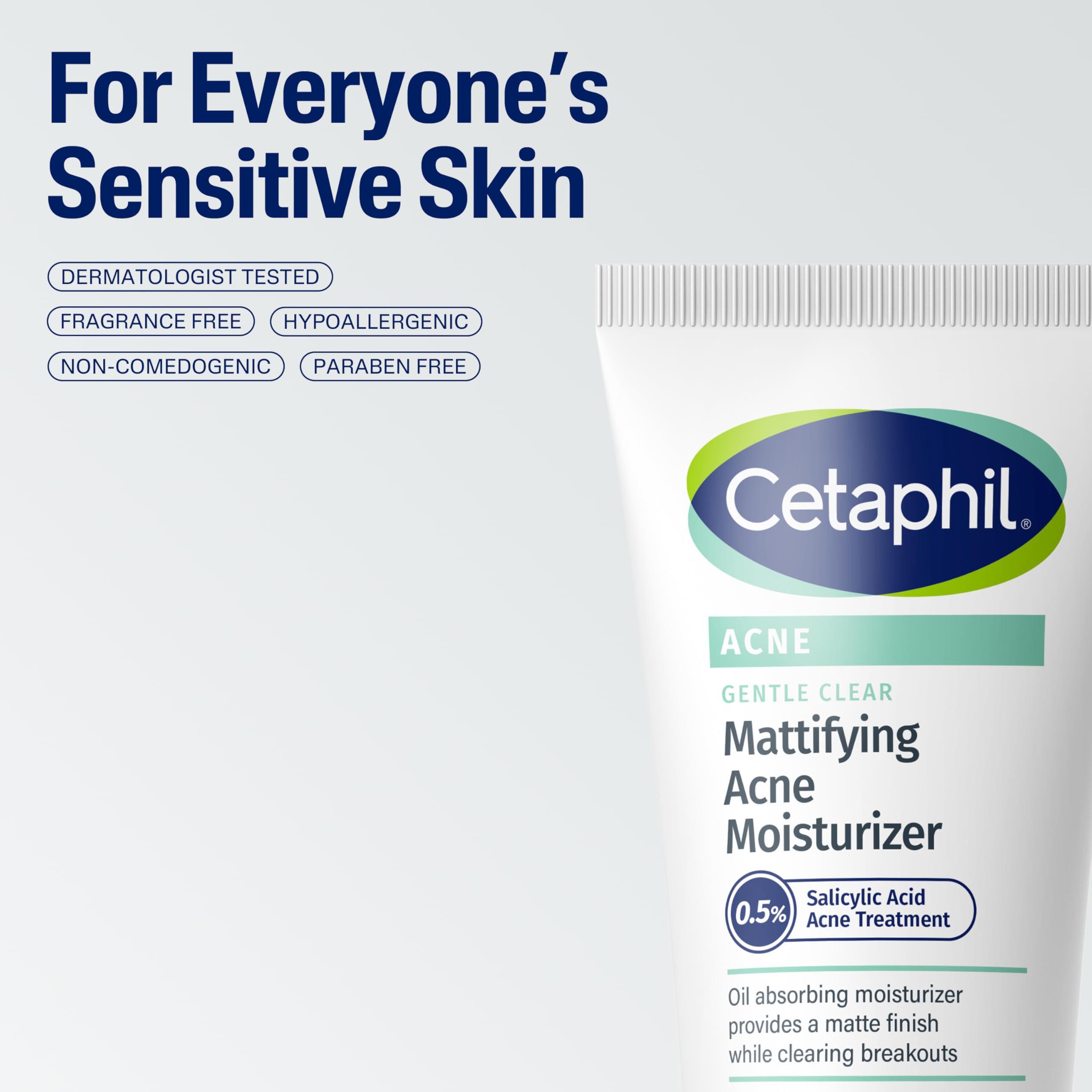 Cetaphil Gentle Clear Mattifying Acne Face Moisturizer, - Cetaphil