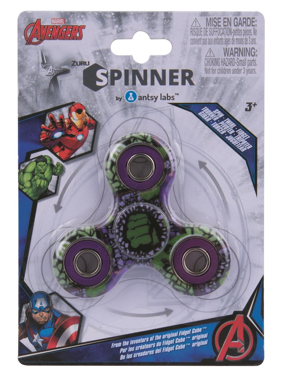 Antsy Labs Antsy Labs The Incredible Hulk Fidget Spinner - View 2
