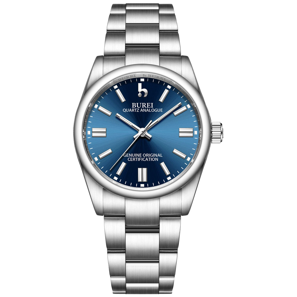 BUREI Women s Classic Quartz Watch 36mm Silver Stainless - BUREI Official Imagery - 2