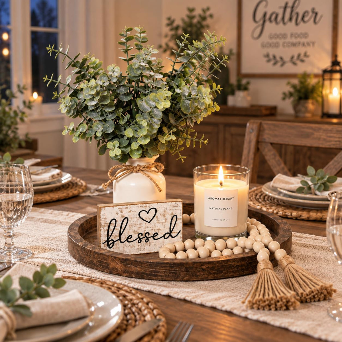 Rustic Modern Farmhouse Decor Set of 6 for Your Living Room - ZENLIV Official Imagery - 7