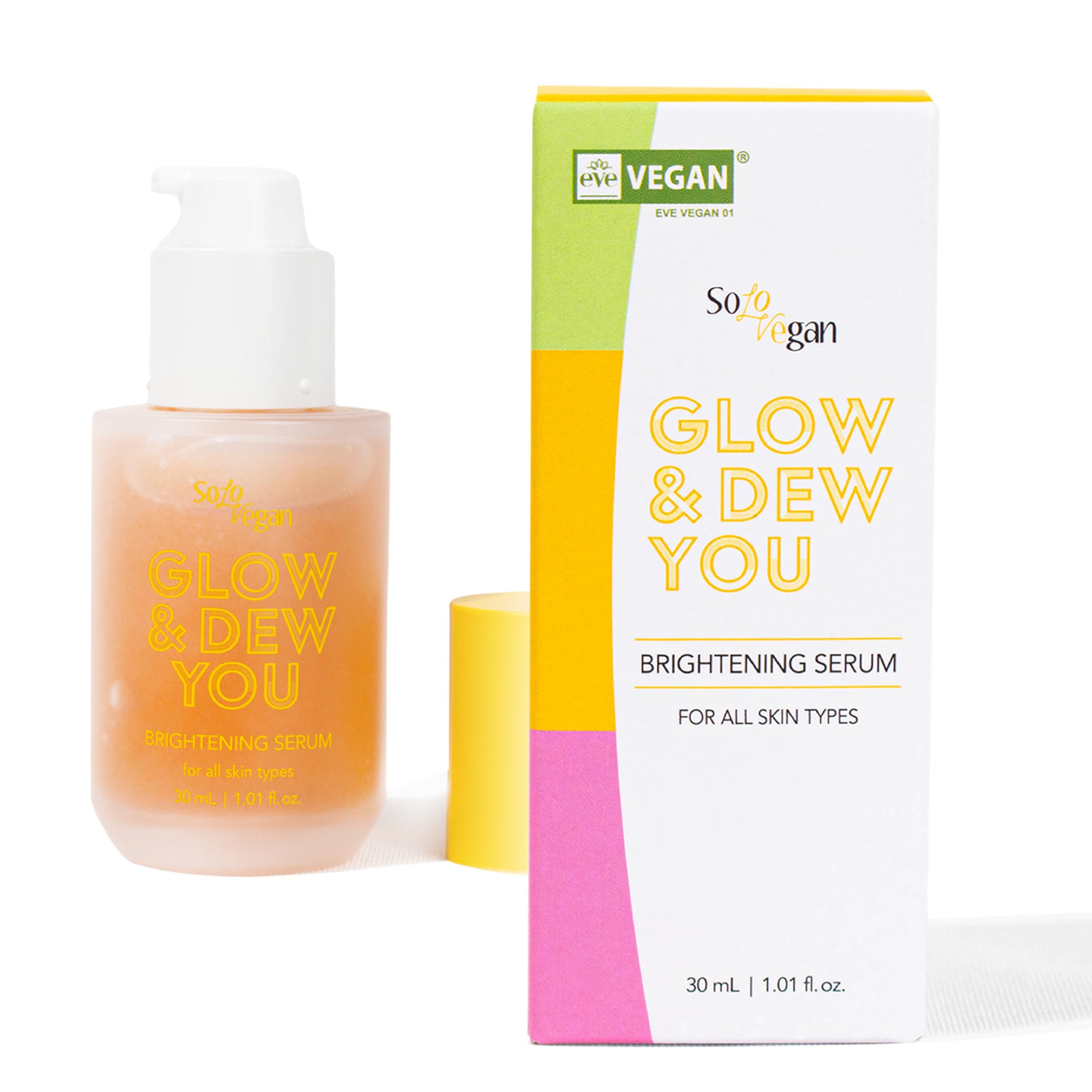 SoloVegan Glow & Dew You Brightening Serum, Korean Skincare, Hydrating, - SoloVegan Official Product View 2