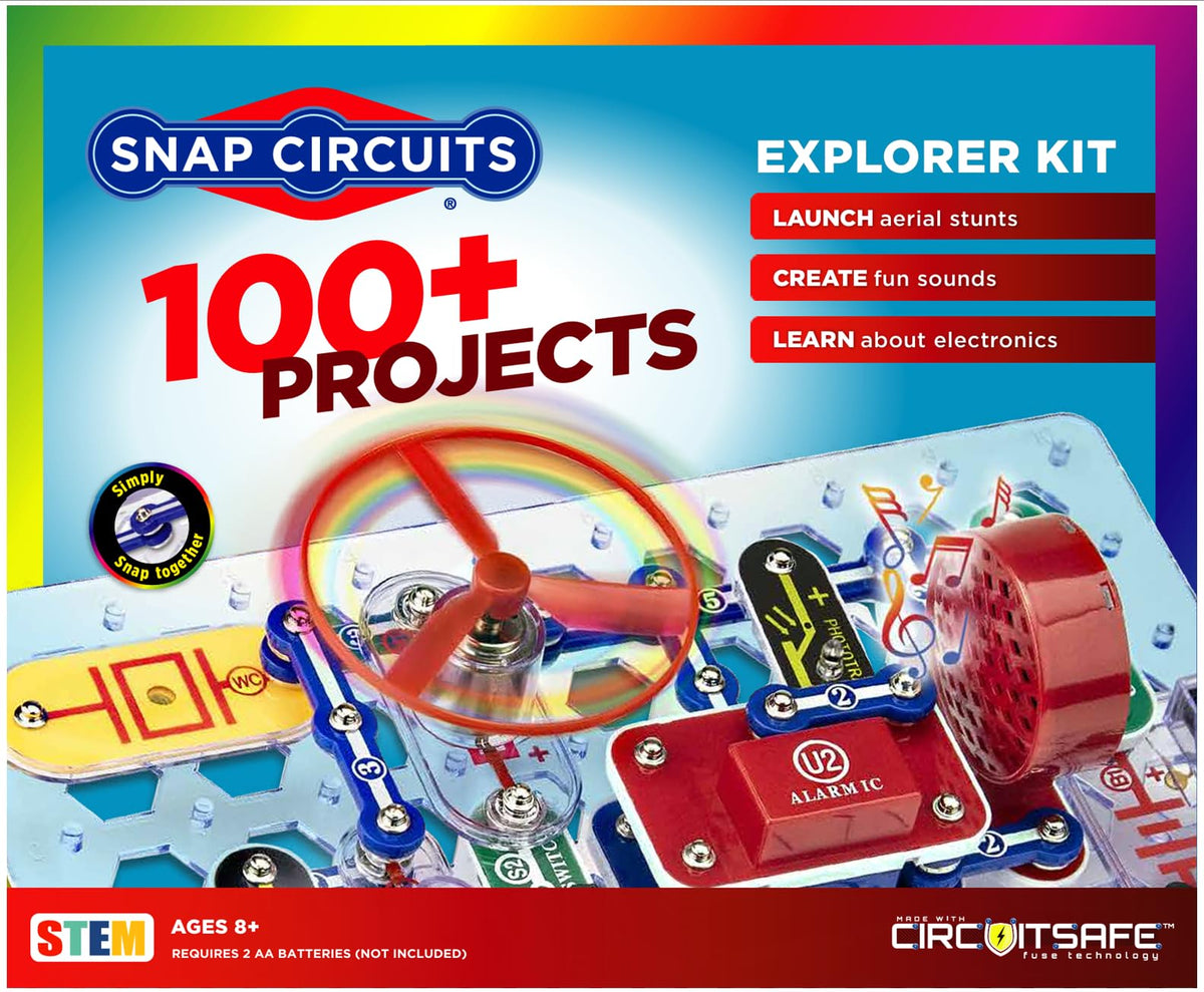 SNAP CIRCUITS Jr SC 100 STEM Electronics Kit 100 Projects - Snap Circuits Official Imagery - 2