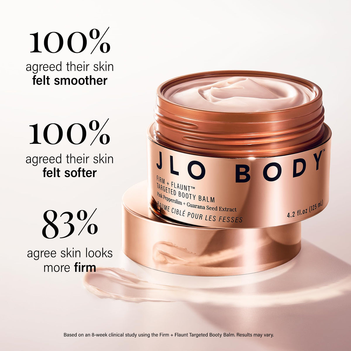 JLO BEAUTY Firm Flaunt Booty Balm for Butt Hips Thighs Arms - JLO BEAUTY Official Imagery - 4