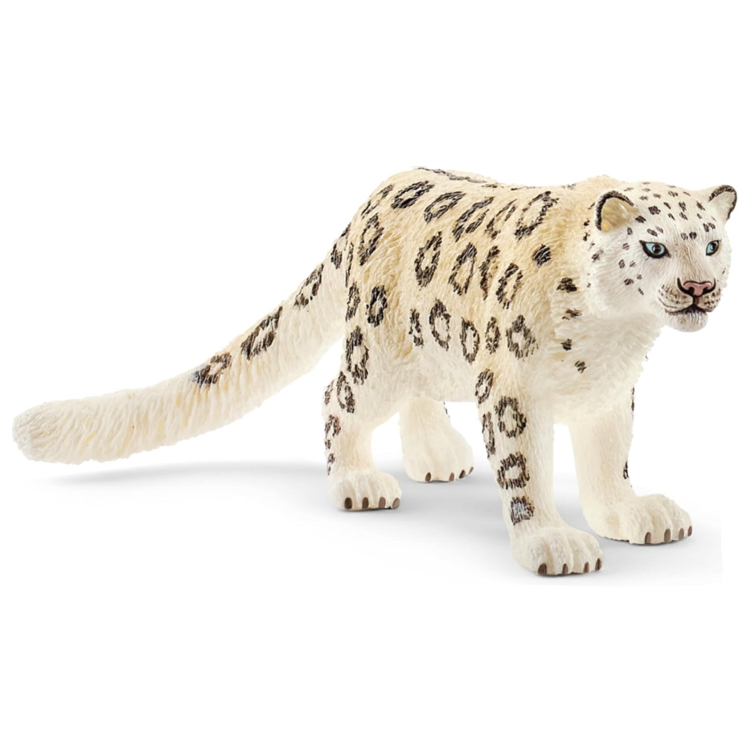 Elefair Schleich Wild Life Snow Leopard figurine, intricately painted and detailed wild animal toy for children ages 3+.