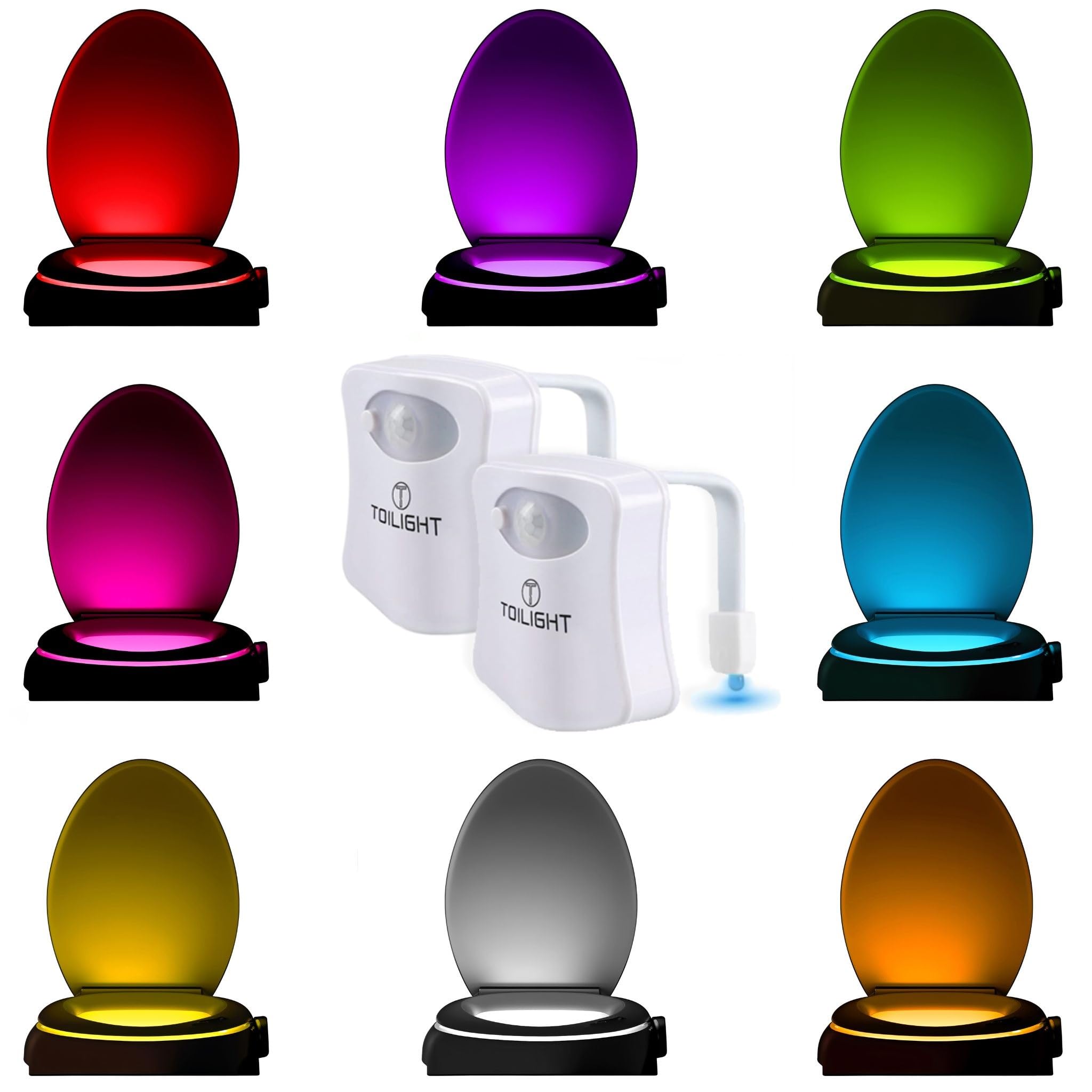 ToiLight The Original Toilet Bowl Night Light. Fun Useful Bathroom Mot - View 9