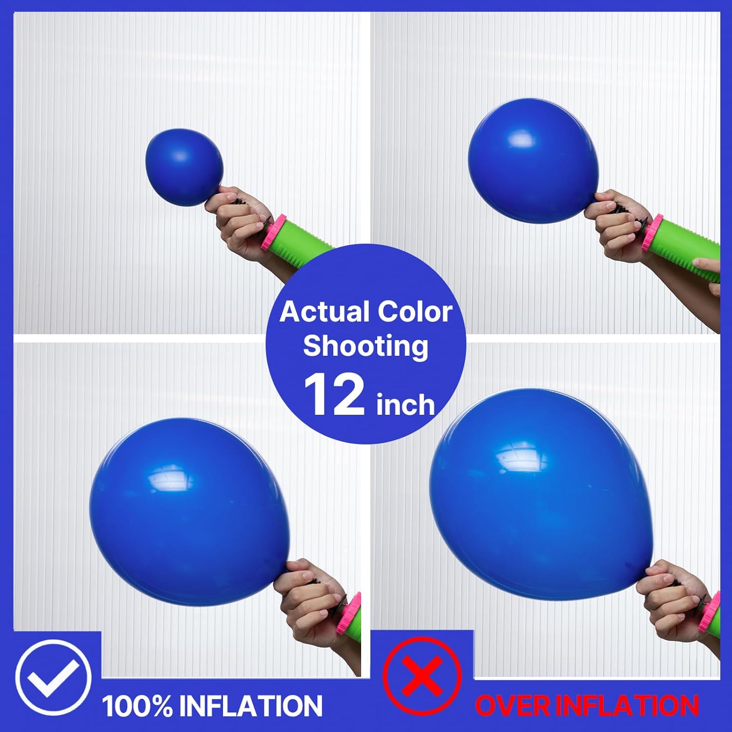 PartyWoo Royal Blue balloons in assorted sizes including 36, 18, 12, 10, and 5 inches, dark blue party decor pack of 127 pieces