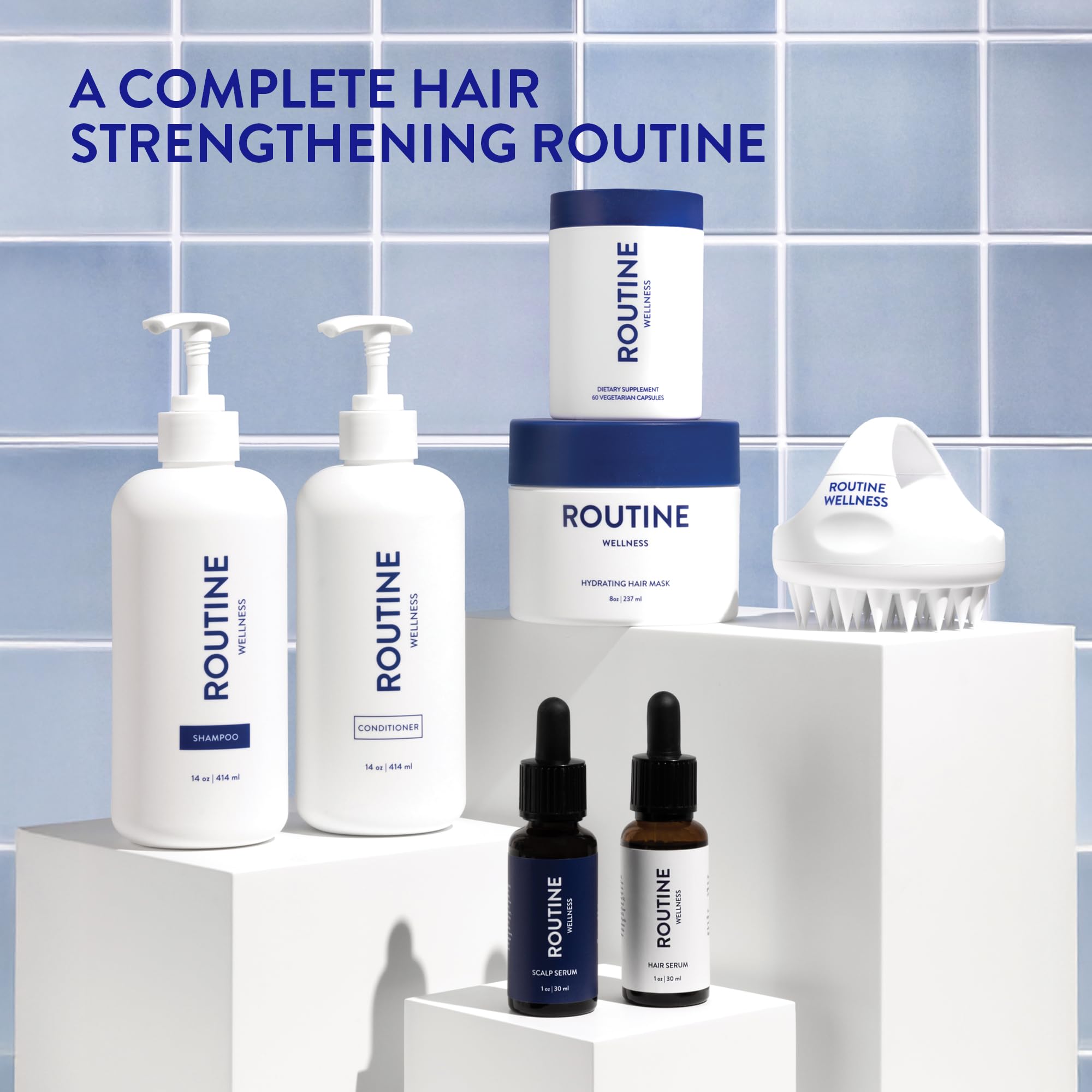 Routine Wellness Hair Serum, Rosemary, Argan, Tea Tree - Routine Wellness Official Product View 7