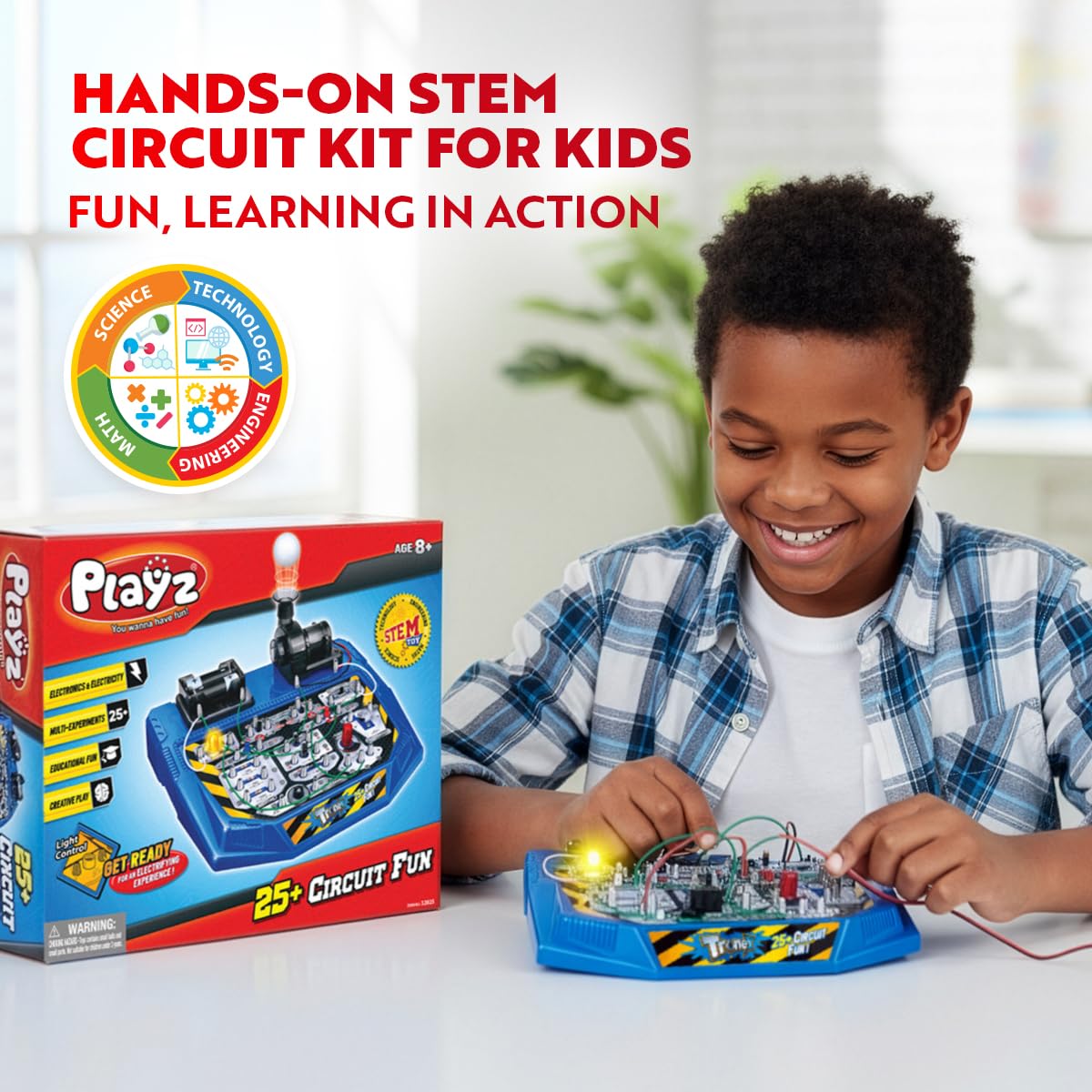 Playz Circuit Board for Kids Educational Science Kits for - Playz Official Imagery - 5