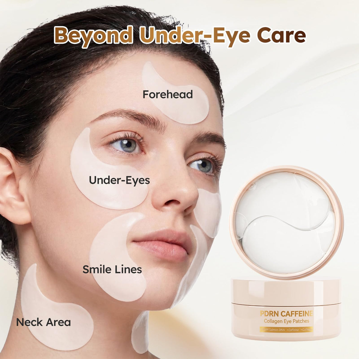PDRN Caffeine Collagen Eye Patches for Puffy Eyes - Jessasjet Official Imagery - 7