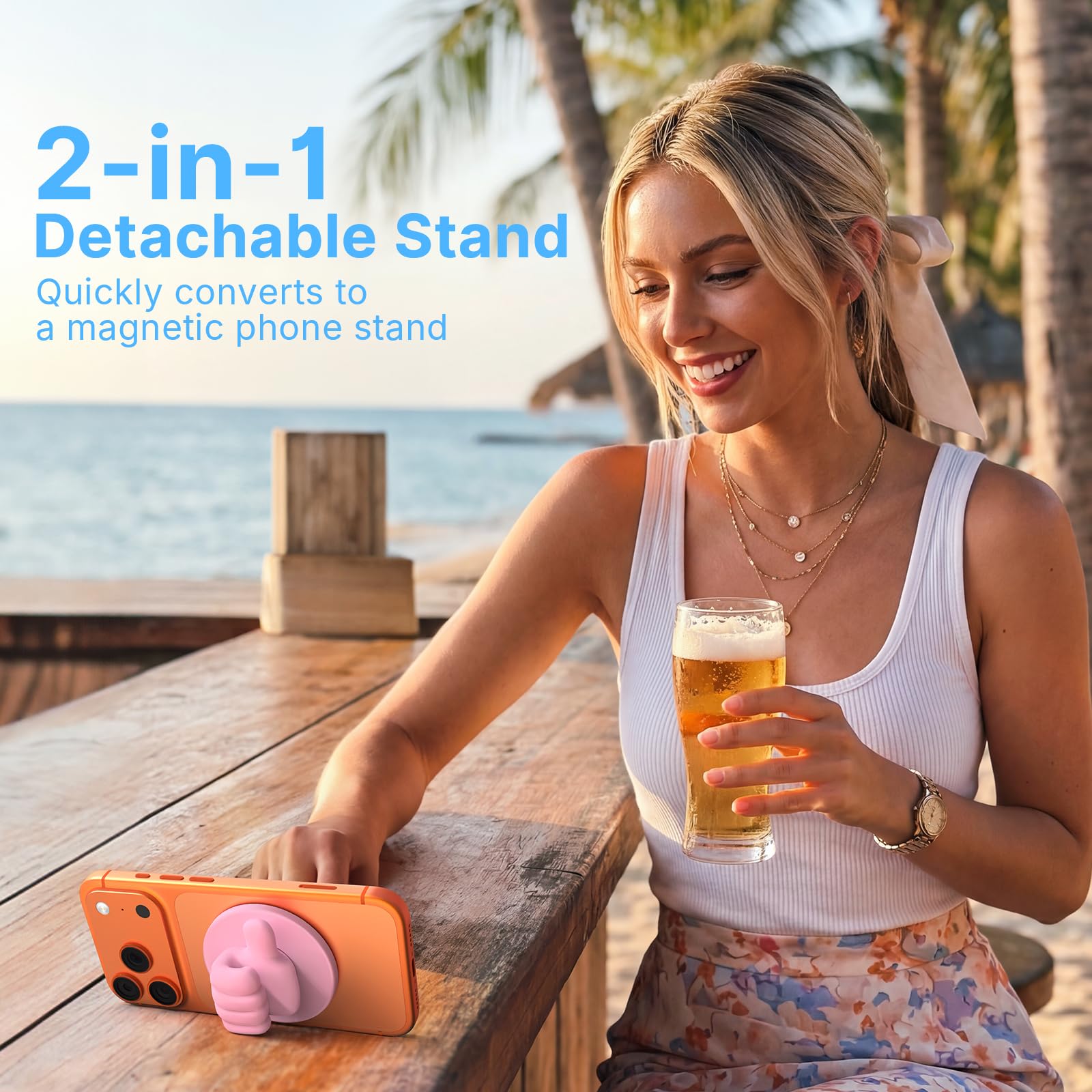 CALDEVER Phone Umbrella for Sun Shade Magnetic Anti-Glare Umbrella for - View 9