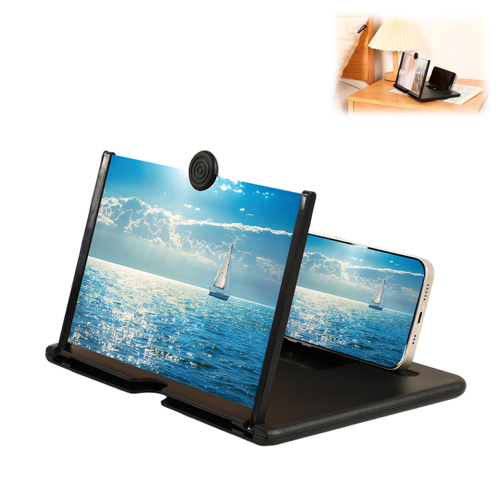 Smartphone Screen Magnifier, 3D HD Mobile Phone Magnifier Projector Sc - View 8