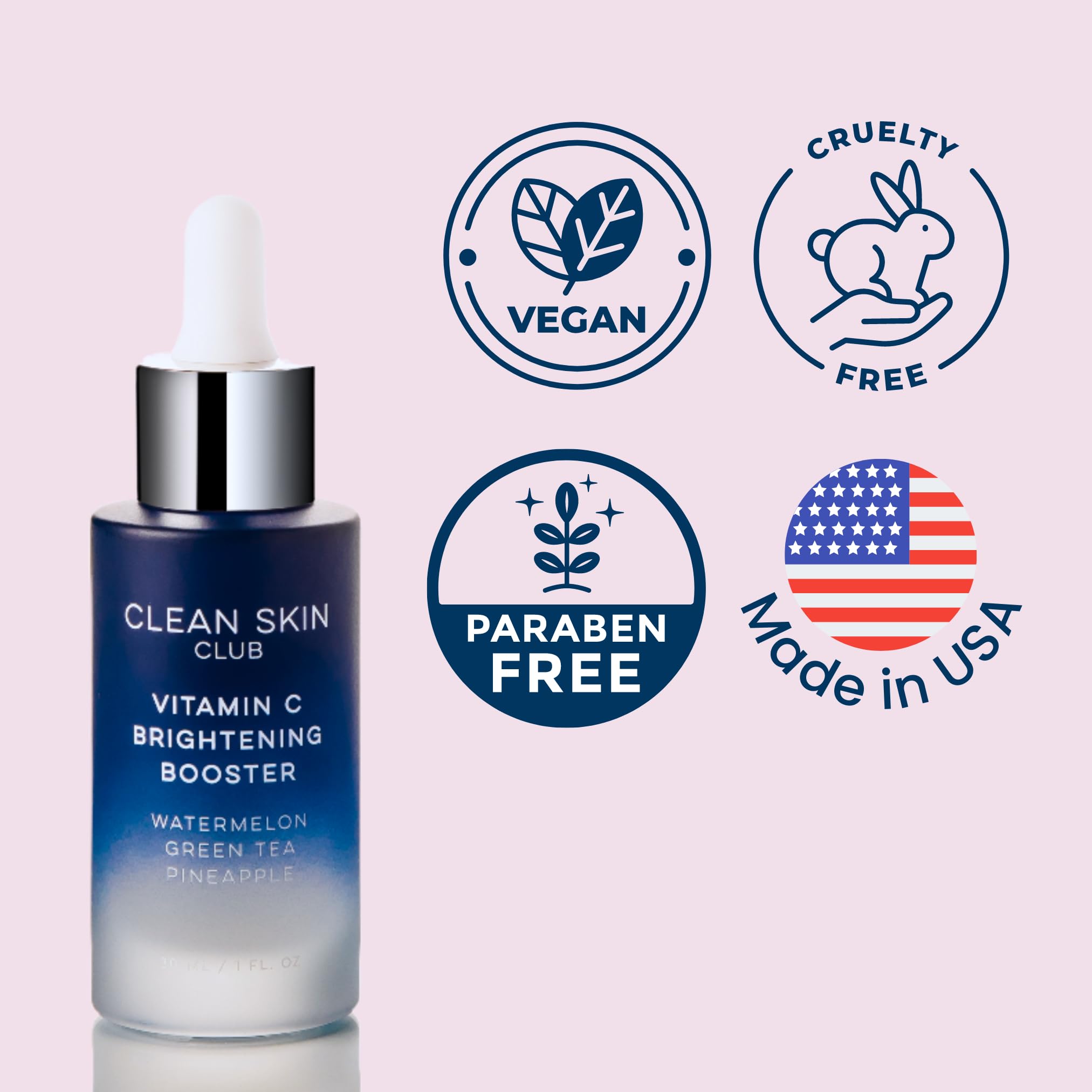 Clean Skin Club Vitamin C Serum & Brightening Booster, Vitamins A, E, D & K, - CLEAN SKIN CLUB Official Product View 7
