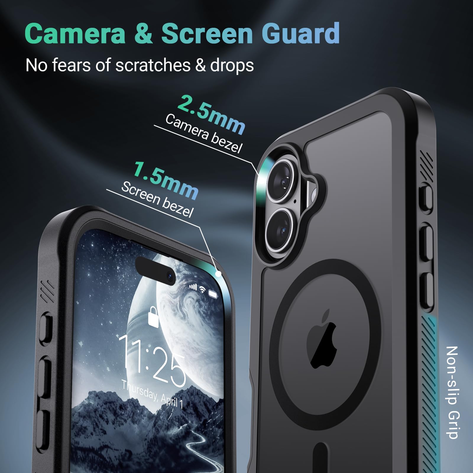 jaroco Magnetic for iPhone 17 Case Heavy Duty Protection Black - jaroco Official Product View 7