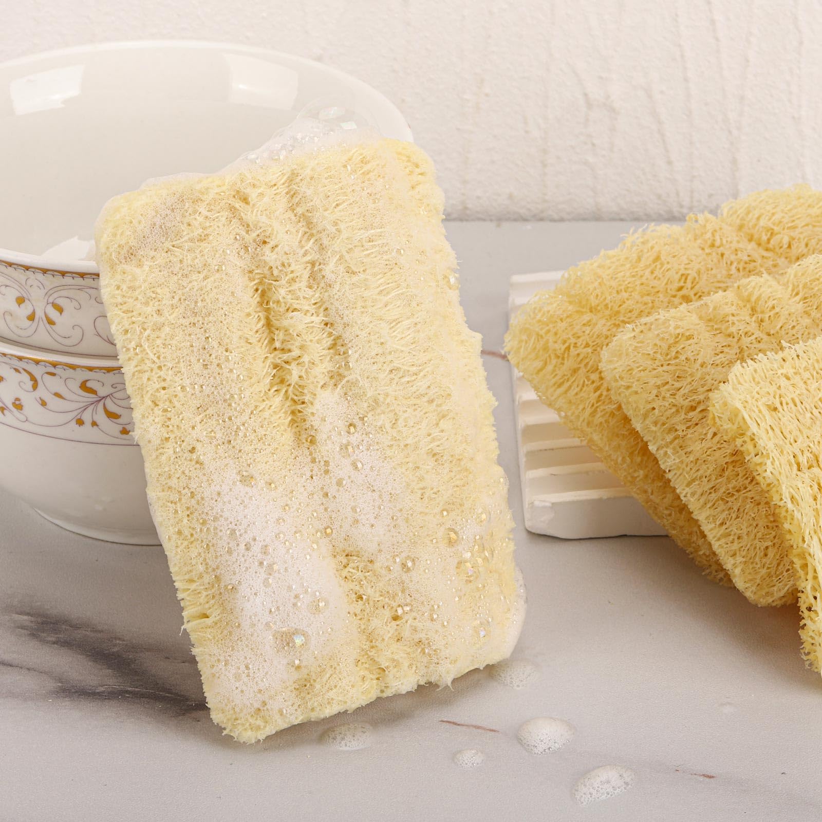 Tbestmax Mini Natural Loofah Exfoliating Facial Scrubber, Made with Natural - Tbestmax Official Product View 4