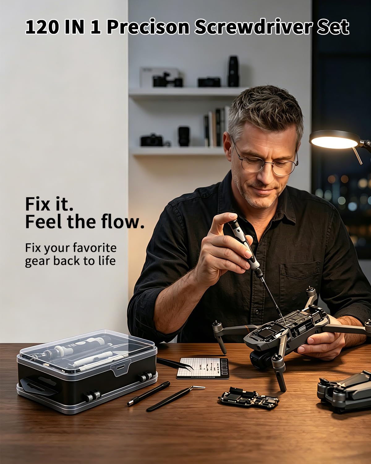 SHOWPIN Precision Computer Screwdriver Kit: 122PCS Laptop Screwdriver Sets