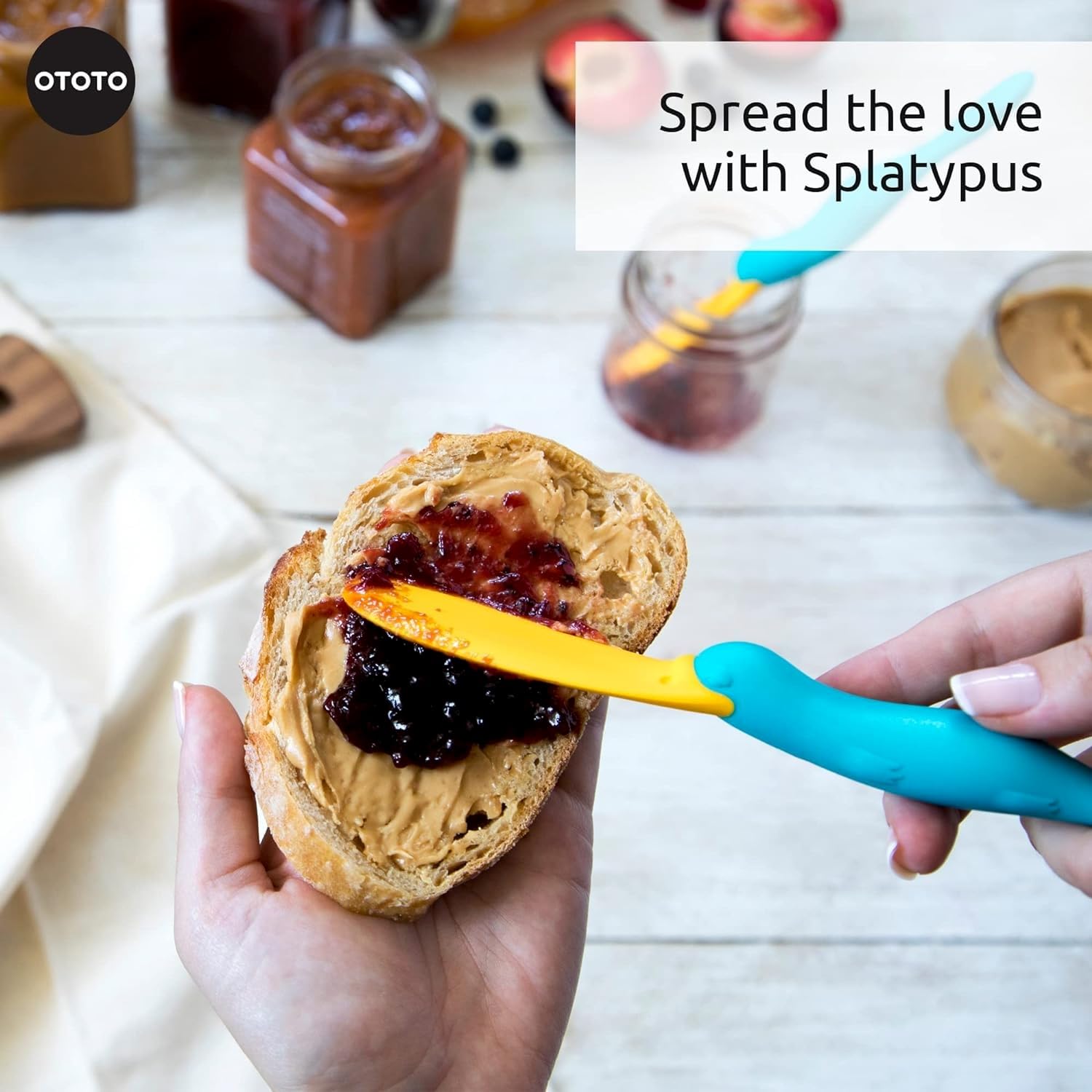 OTOTO Splatypus Jar Spatula for Scooping and Scraping - Unique Fun Coo - View 5