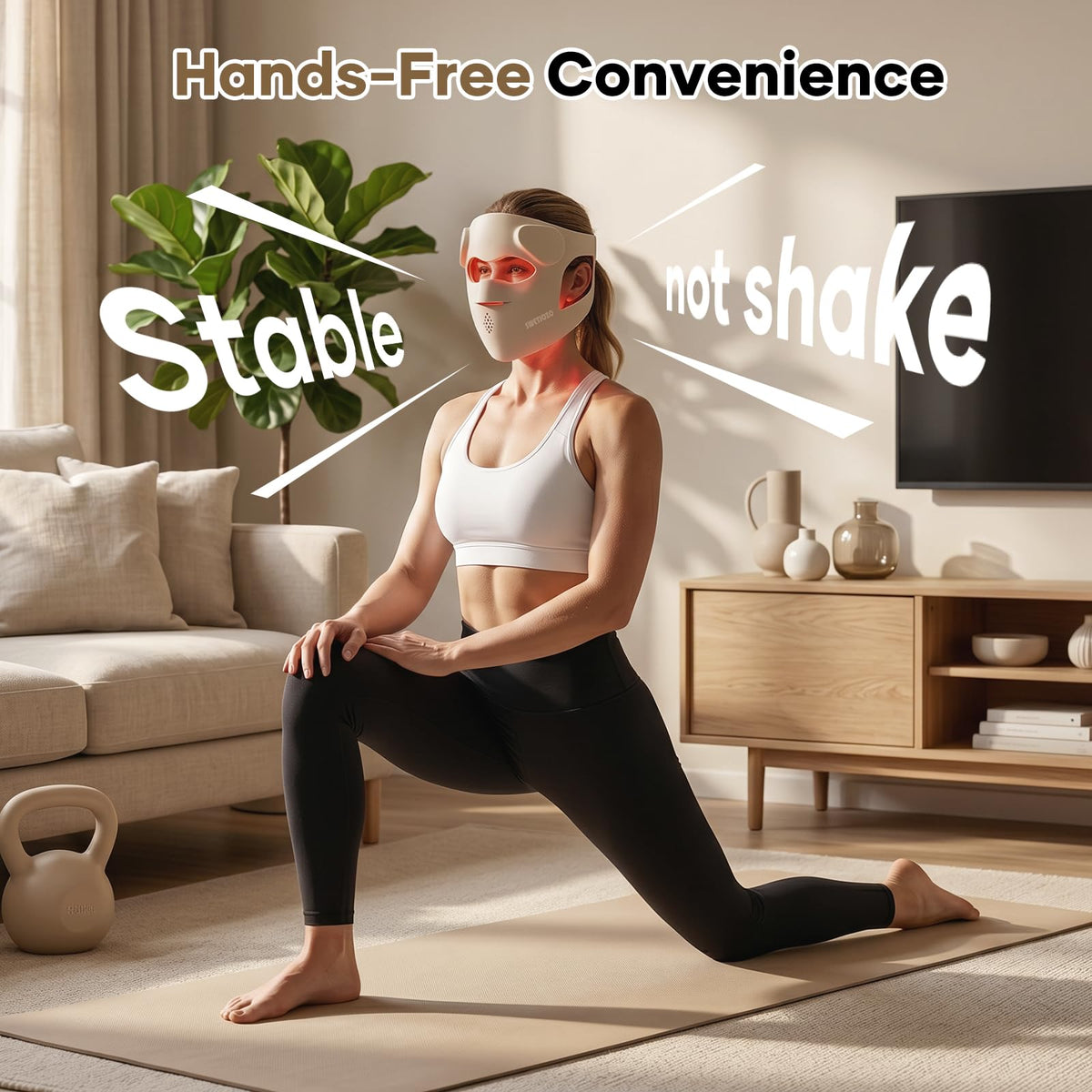 RB 061 Red Light Therapy Mask for Face USB C Rechargeable - SWETJOZO Official Imagery - 5