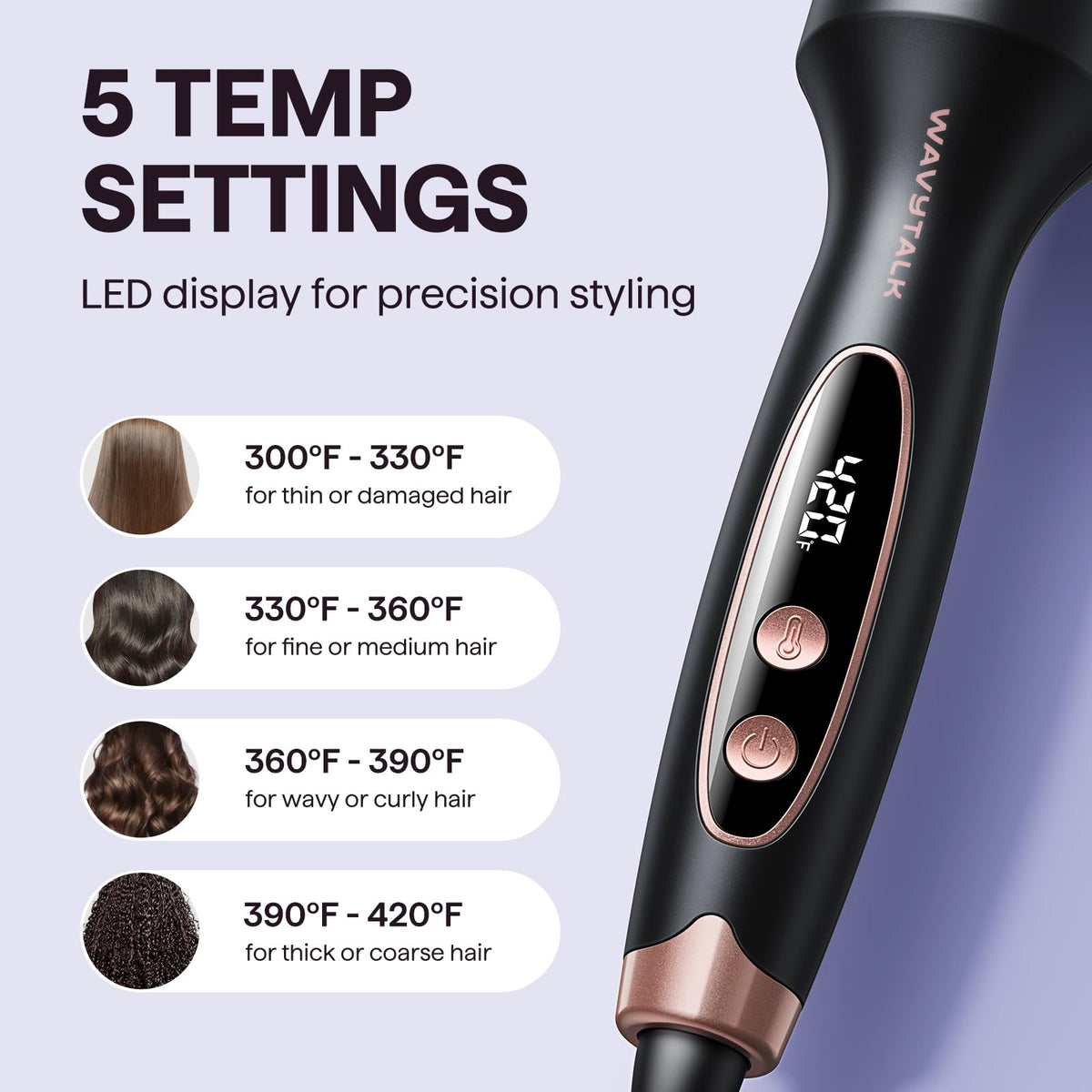 Wavytalk Thermal Brush Blowout Boost 1 5 Heat Round Brush - wavytalk Official Imagery - 3