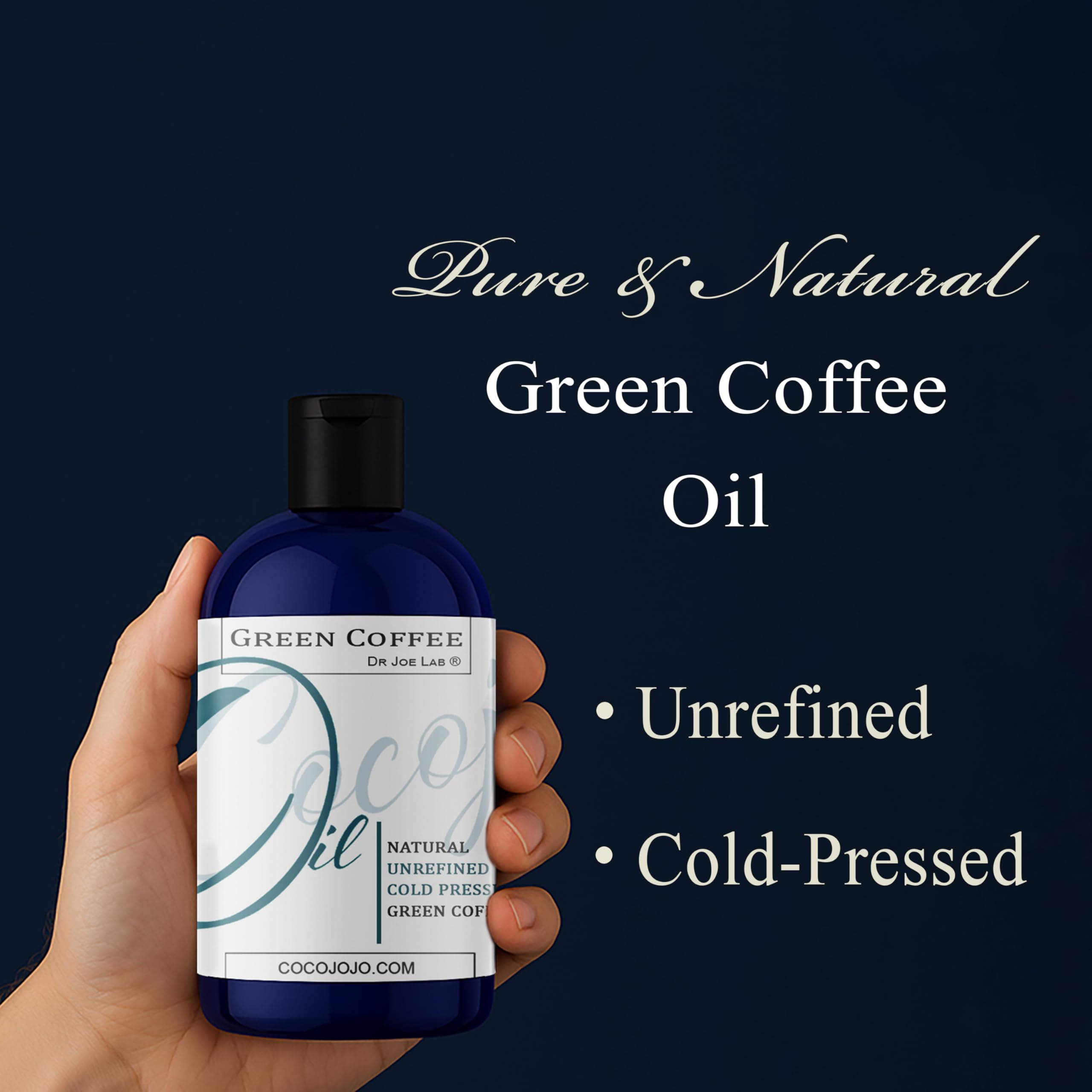 Dr Joe Lab Green Coffee Bean Oil - Pure & Unrefined & Cold Pressed & Non - Dr Joe Lab Official Product View 3