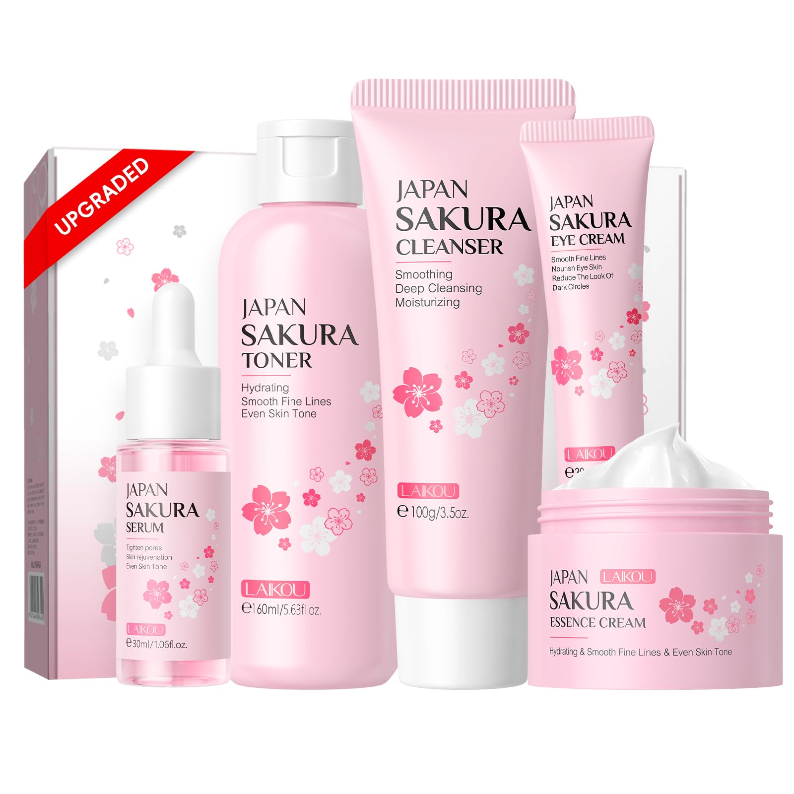 LAIKOU Skin Care Set JAPAN SAKURA Beauty Gift Sets Skin Care Kit - LAIKOU