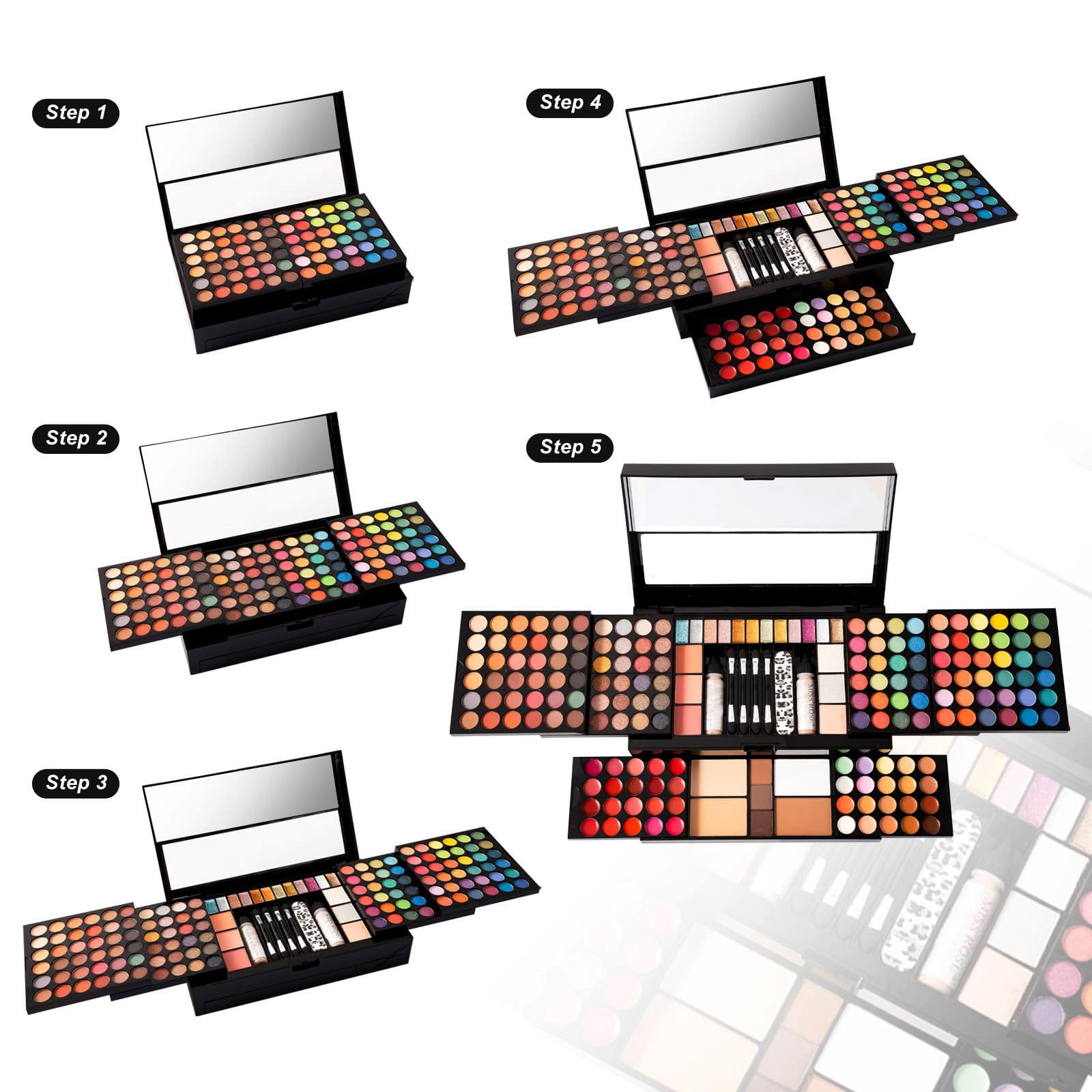 187 Colors Professional Makeup Palette - MISS ROSE M Official Imagery - 7