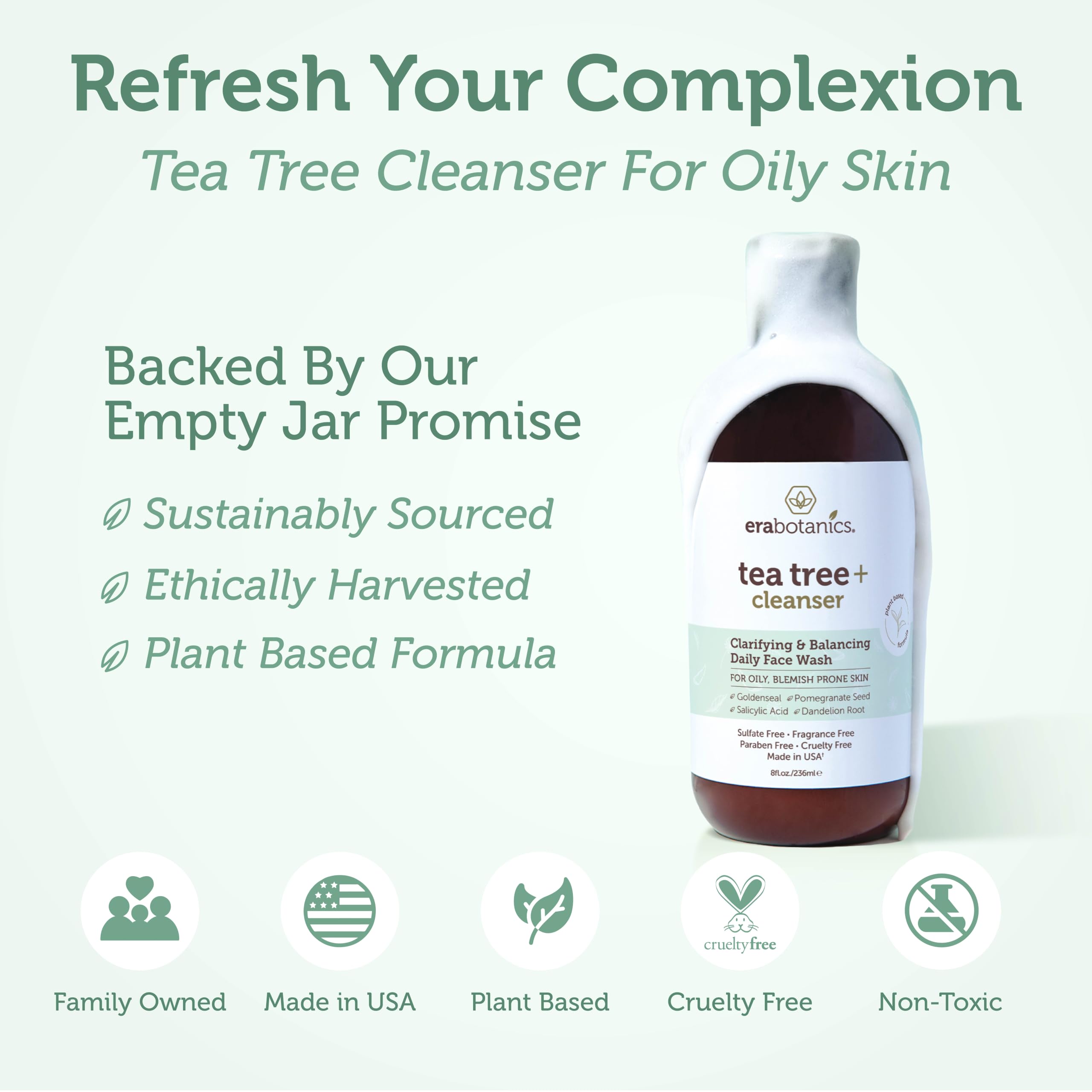 Era Organics Tea Tree Oil Face Wash - Era Organics Official Imagery - 7